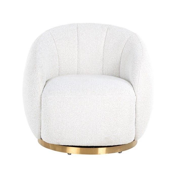 Fotel obrotowy JAGO biały boucle Richmond Interiors Eye on Design
