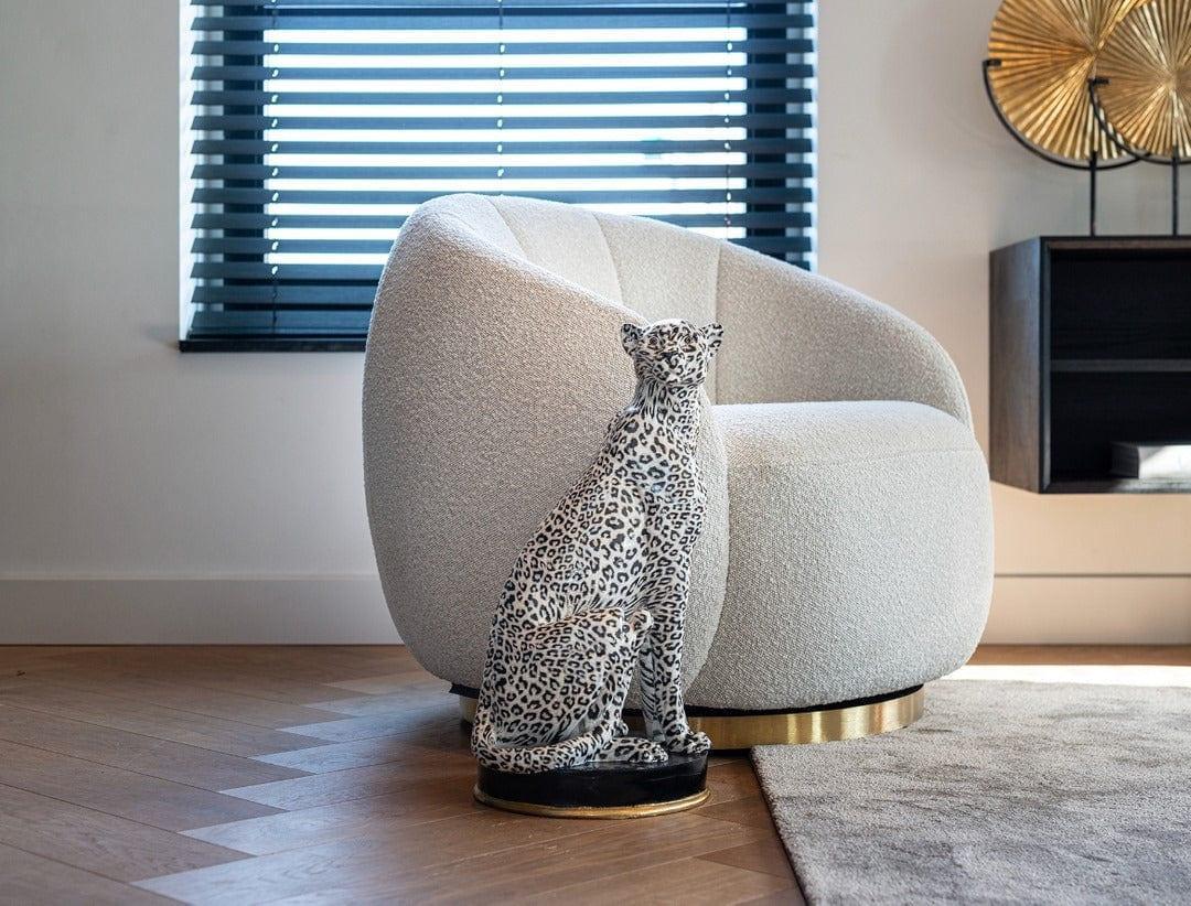 Fotel obrotowy JAGO biały boucle Richmond Interiors Eye on Design