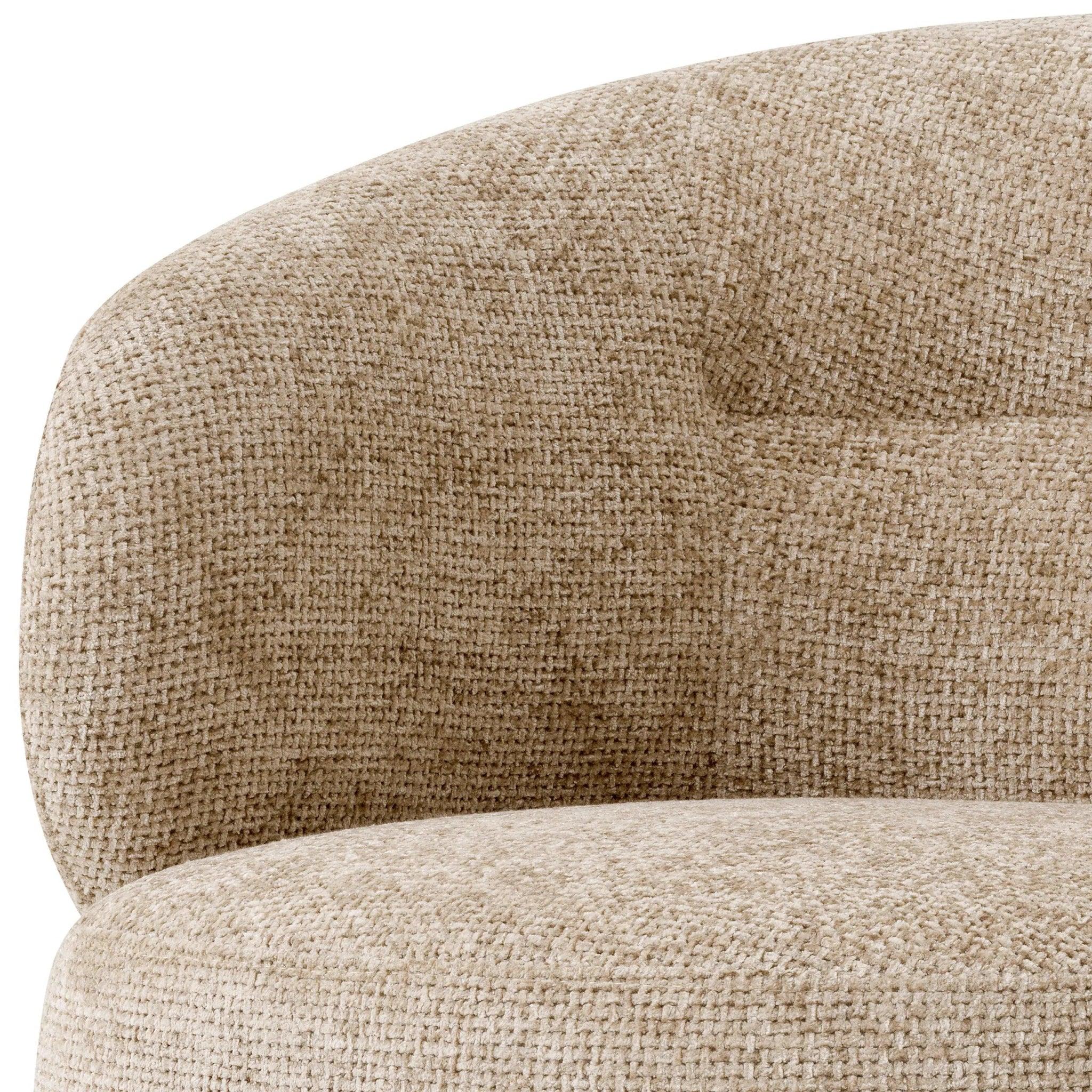 Fotel obrotowy LIBERTY piaskowy Eichholtz Eye on Design