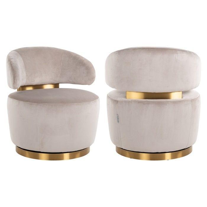 Fotel obrotowy MAXIME beżowy Richmond Interiors Eye on Design