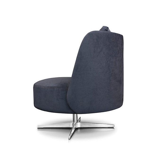 Fotel obrotowy PYORA I tapicerowany z metalową podstawą Nobonobo Eye on Design