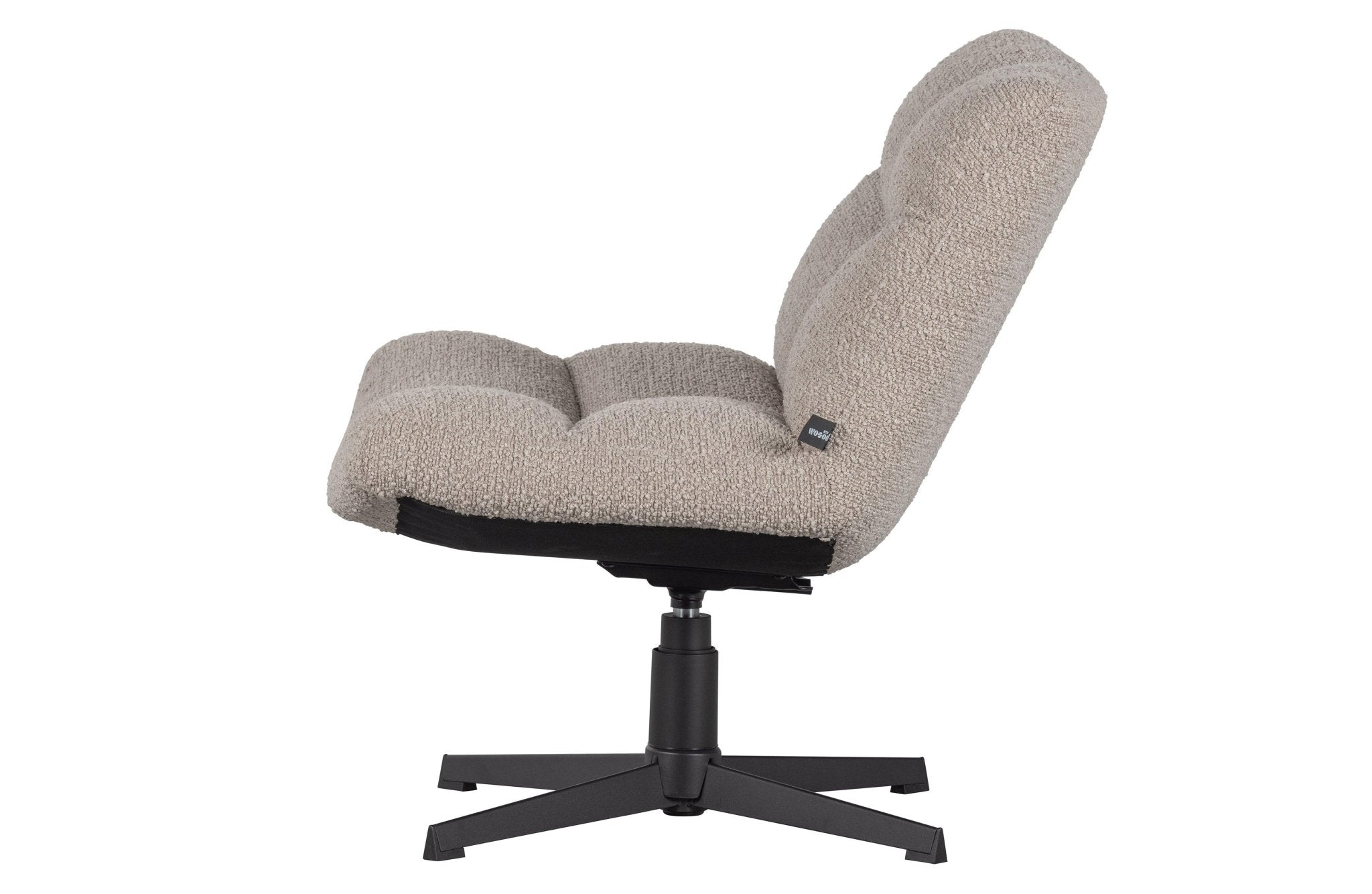 Fotel obrotowy VINNY boucle piaskowy Woood Exclusive Eye on Design