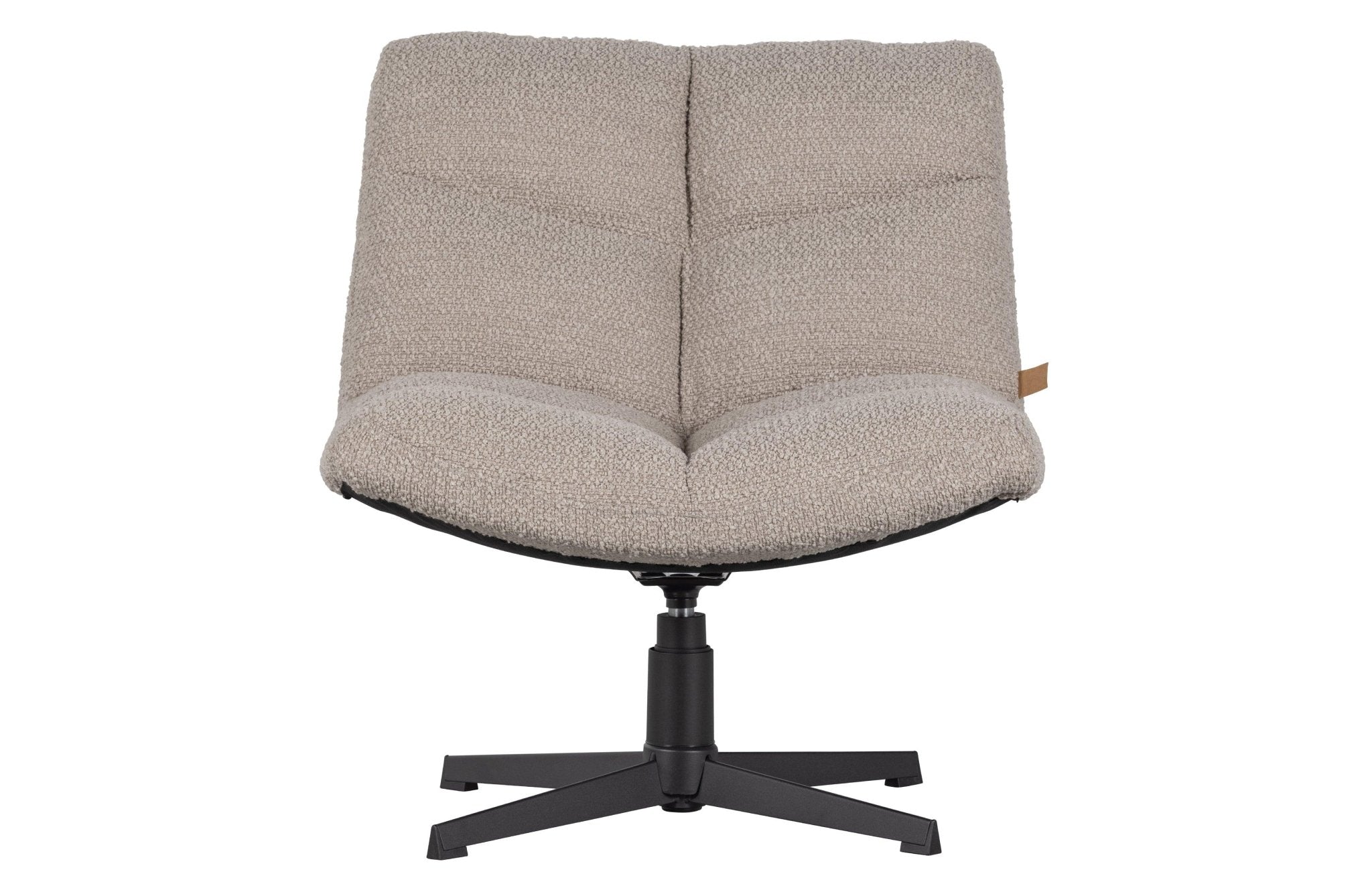 Fotel obrotowy VINNY boucle piaskowy Woood Exclusive Eye on Design