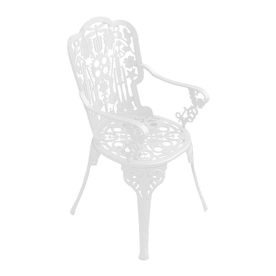 Fotel ogrodowy INDUSTRY biały Seletti Eye on Design