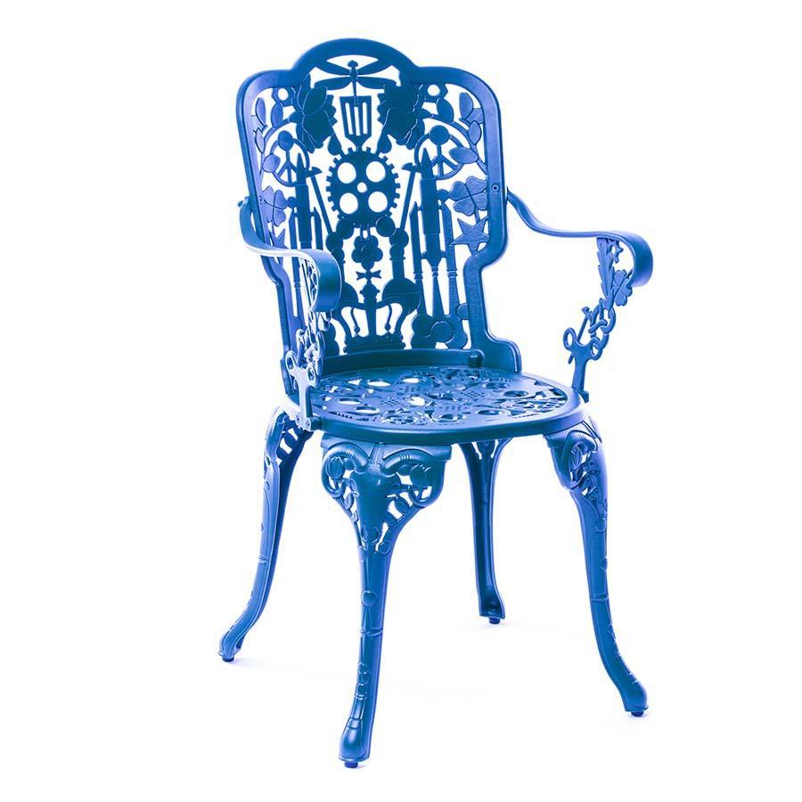 Fotel ogrodowy INDUSTRY niebieski Seletti Eye on Design