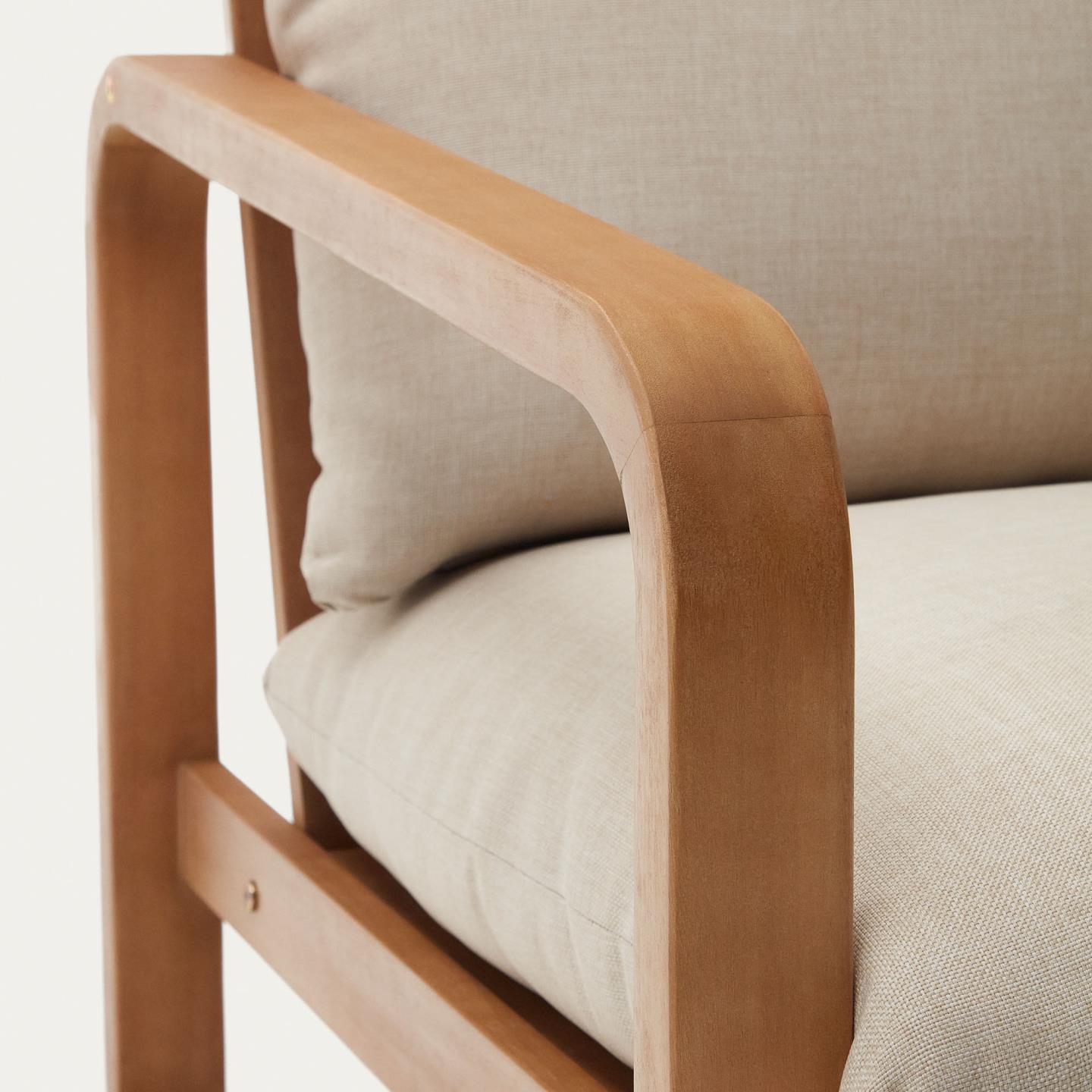 Fotel ogrodowy SACALETA lite drewno eukaliptusowe La Forma Eye on Design