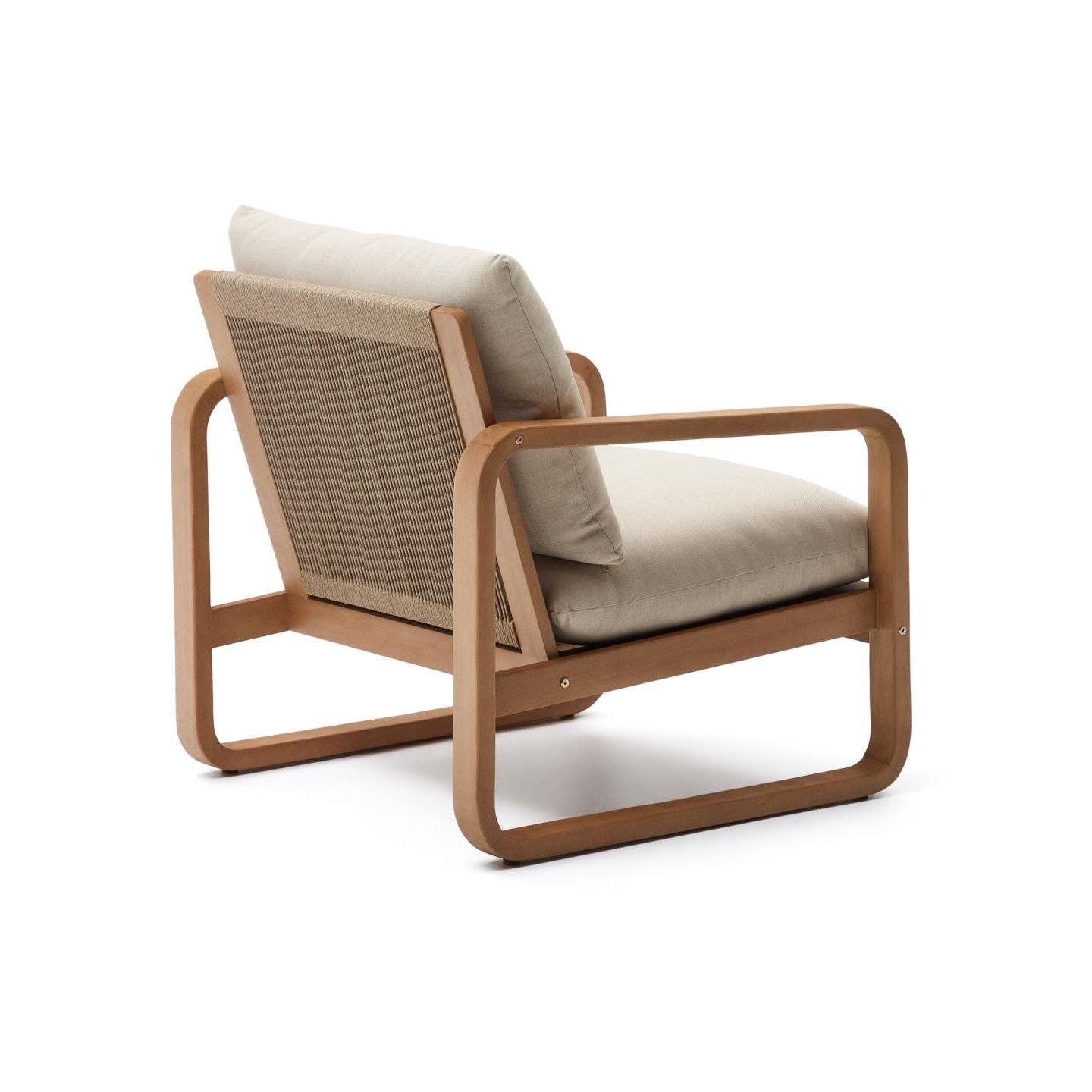 Fotel ogrodowy SACALETA lite drewno eukaliptusowe La Forma Eye on Design
