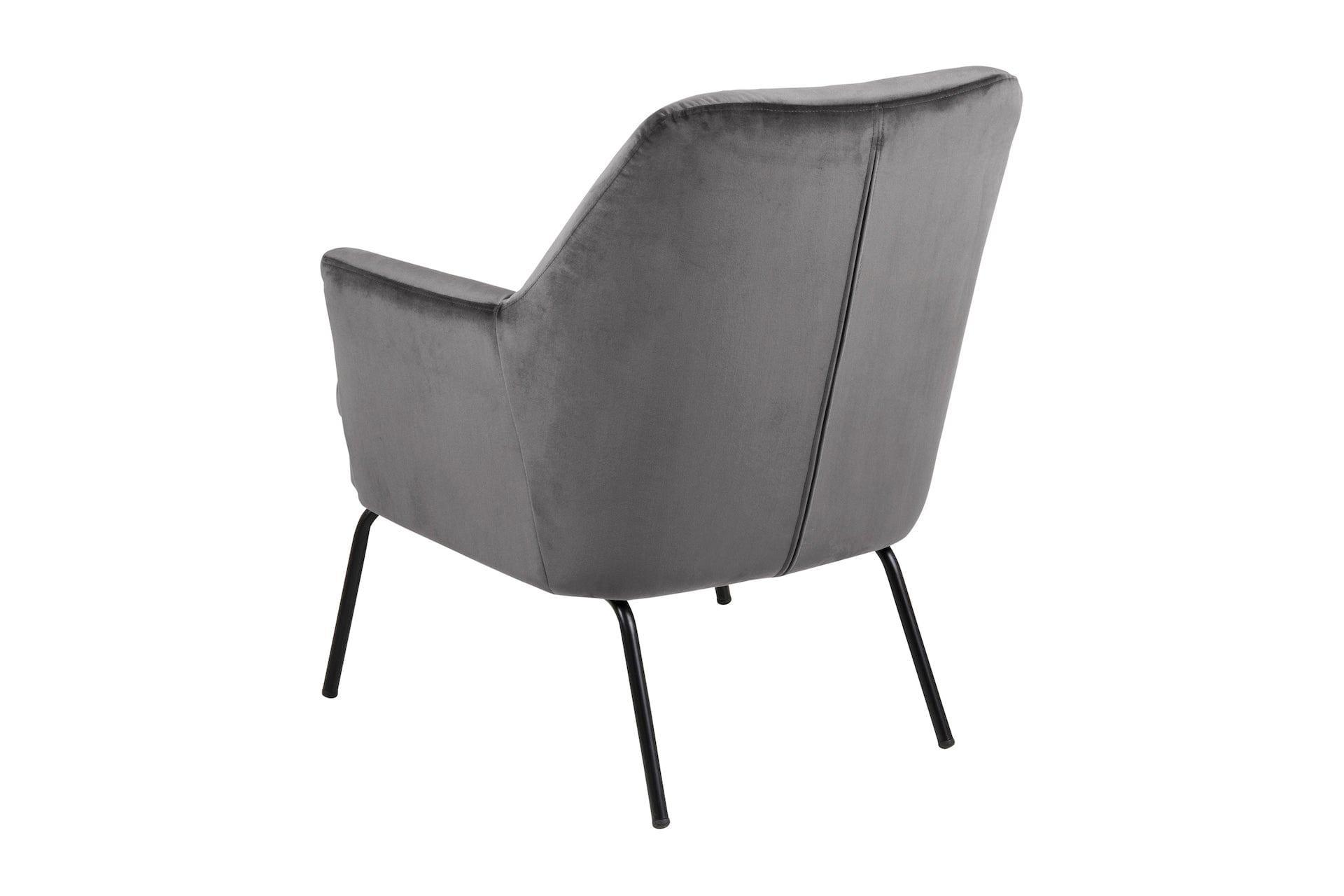 Fotel RANE ciemnoszary z czarną podstawą Home Essentials Eye on Design