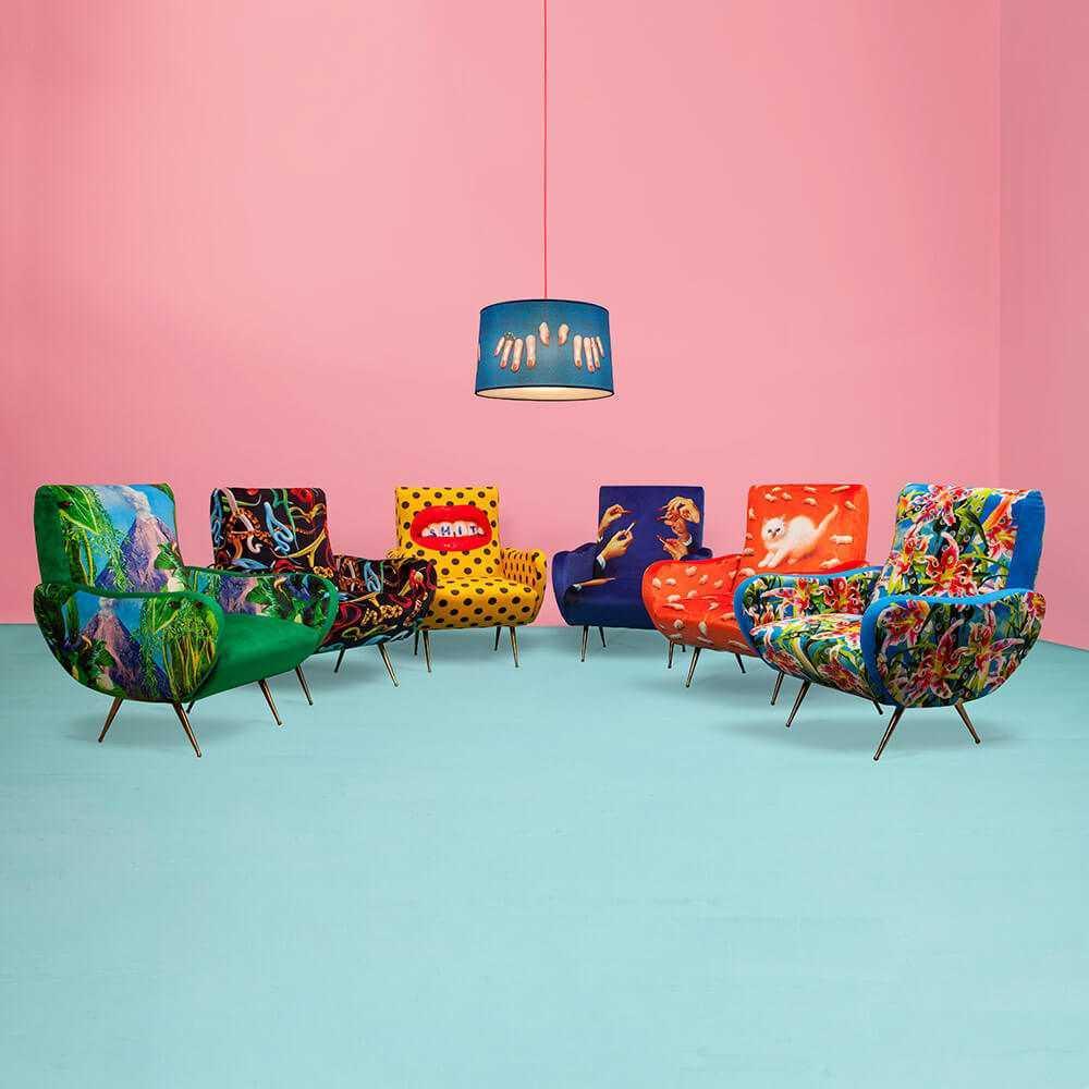 Fotel REVOLVER czerwony Seletti Eye on Design