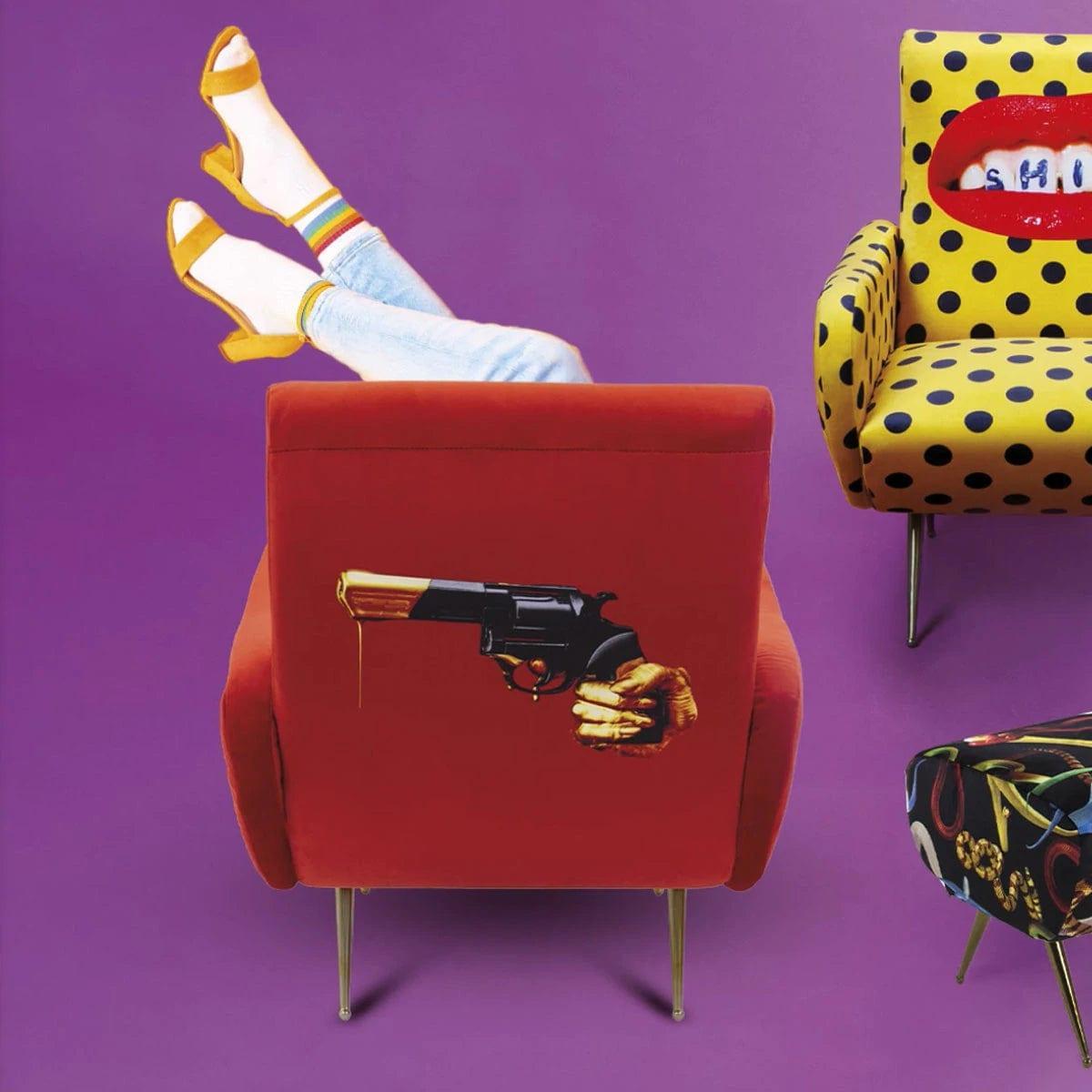 Fotel REVOLVER czerwony Seletti Eye on Design