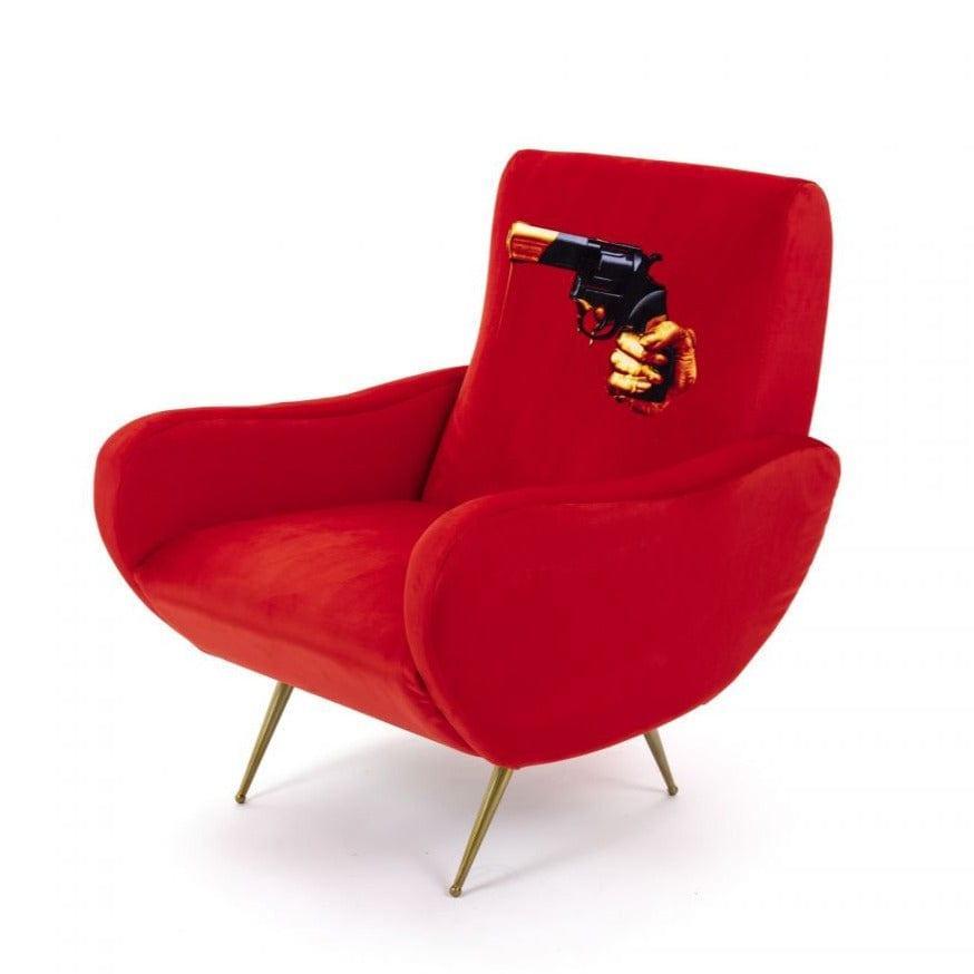 Fotel REVOLVER czerwony Seletti Eye on Design