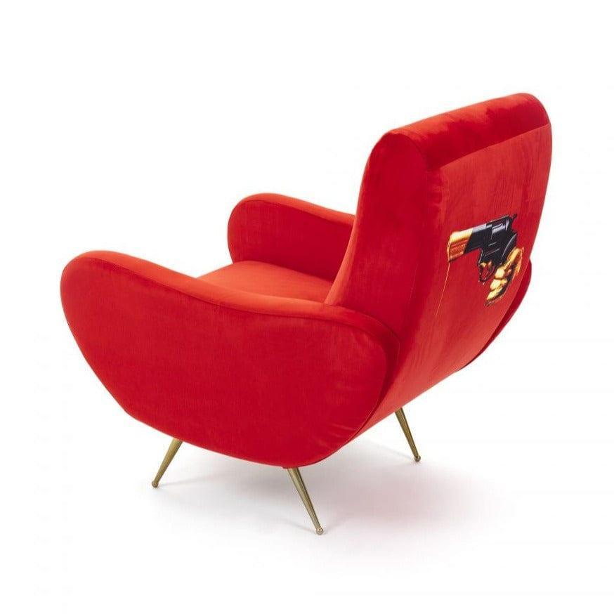 Fotel REVOLVER czerwony Seletti Eye on Design