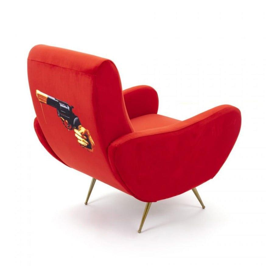 Fotel REVOLVER czerwony Seletti Eye on Design
