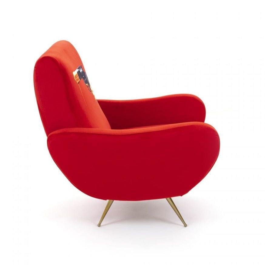 Fotel REVOLVER czerwony Seletti Eye on Design
