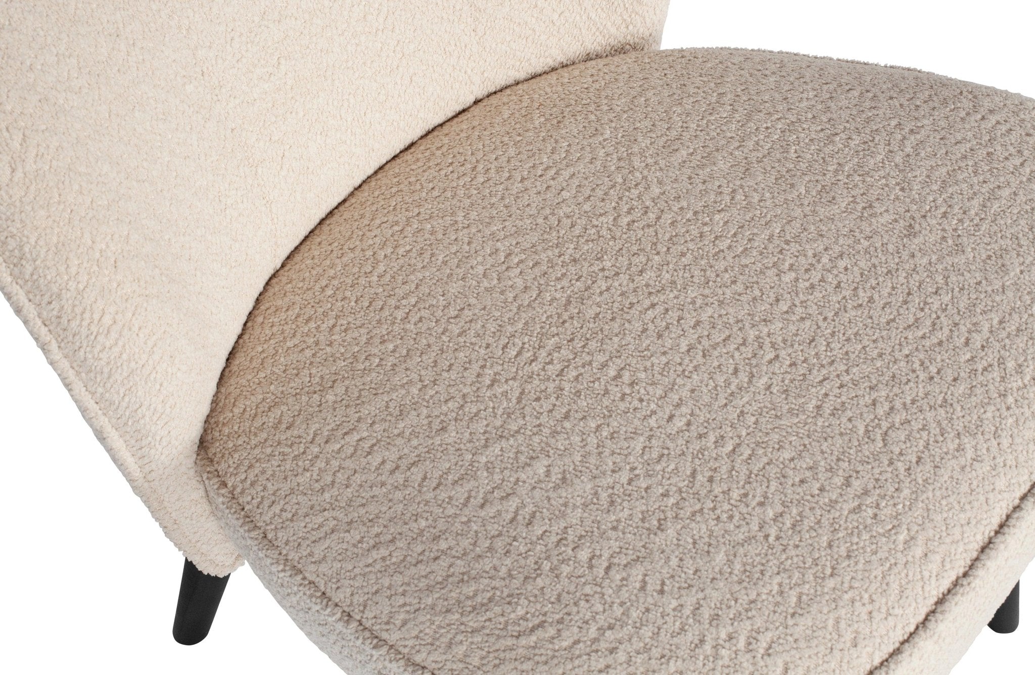 Fotel SARA boucle kremowy Woood Eye on Design