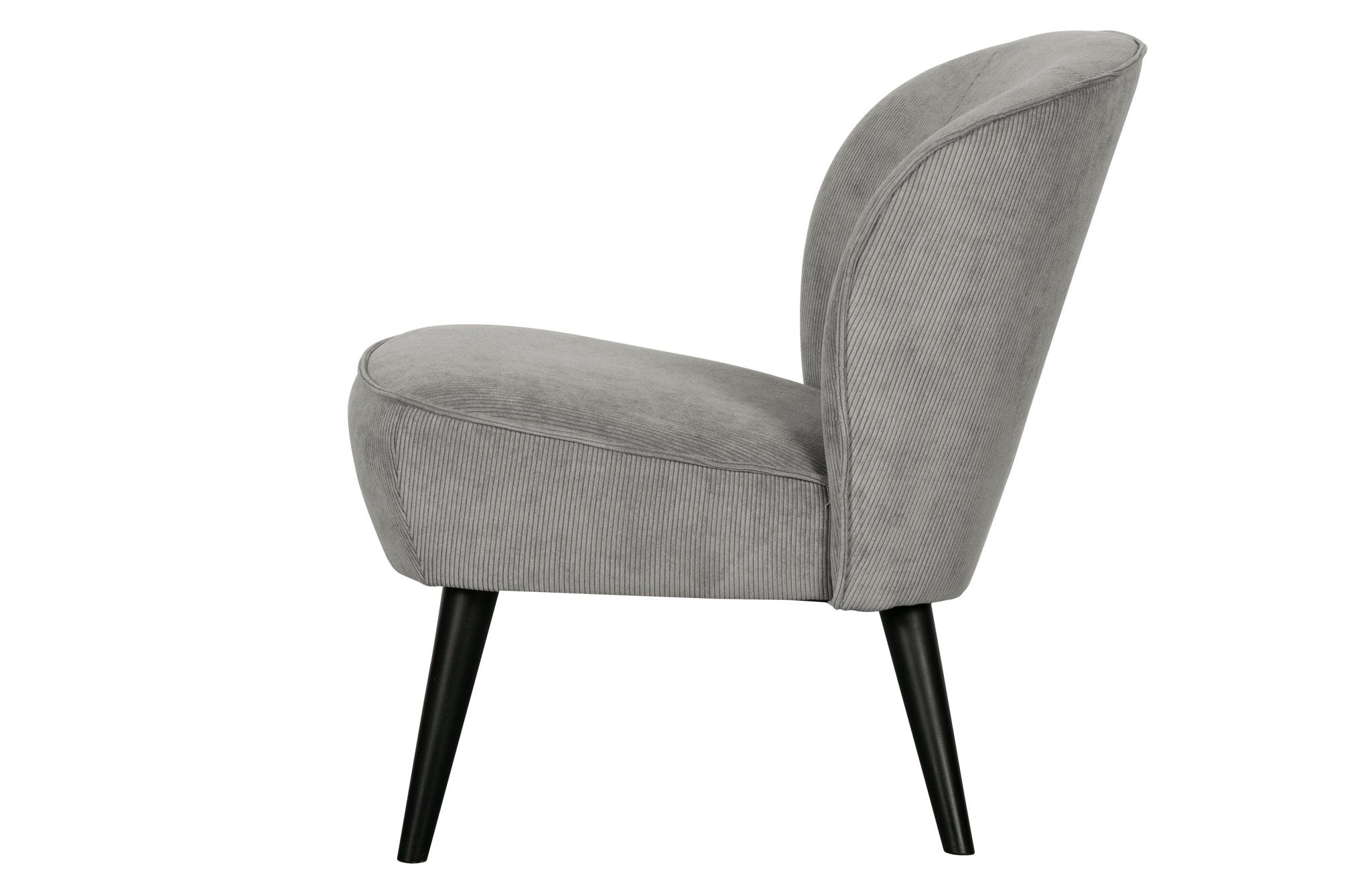 Fotel SARA RIB zielona szarość Woood Eye on Design