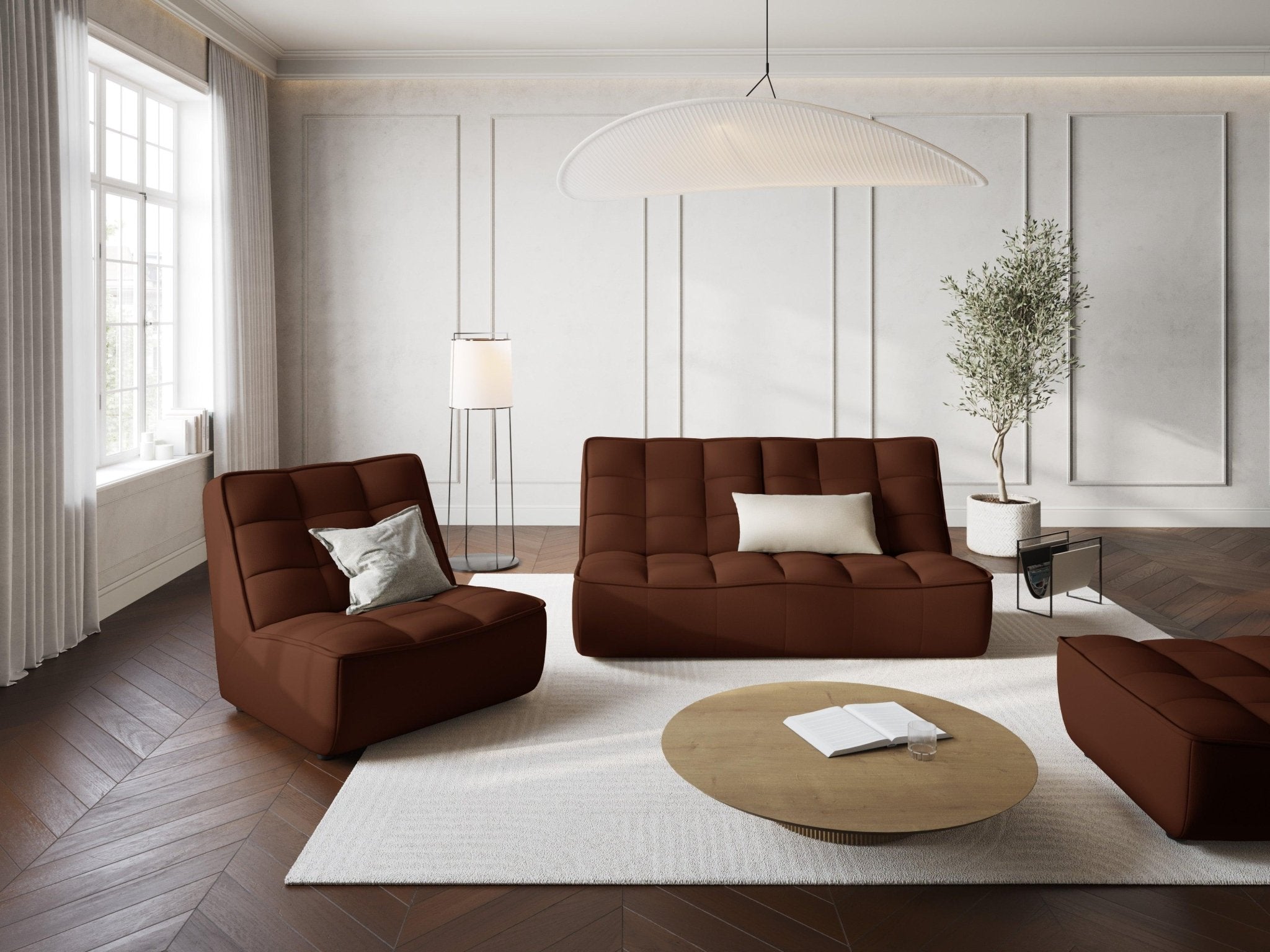 Fotel skórzany MONI czekoladowy Maison Heritage Eye on Design