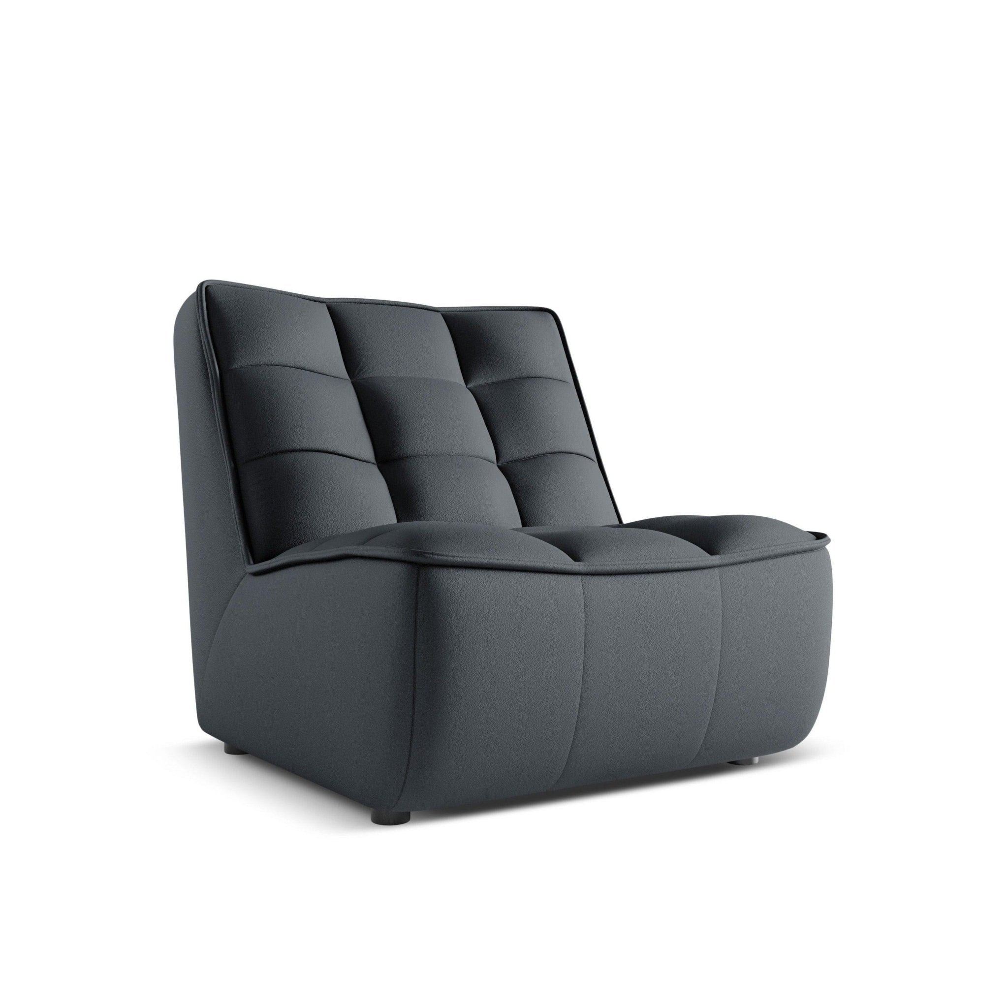 Fotel skórzany MONI grafitowy Maison Heritage    Eye on Design