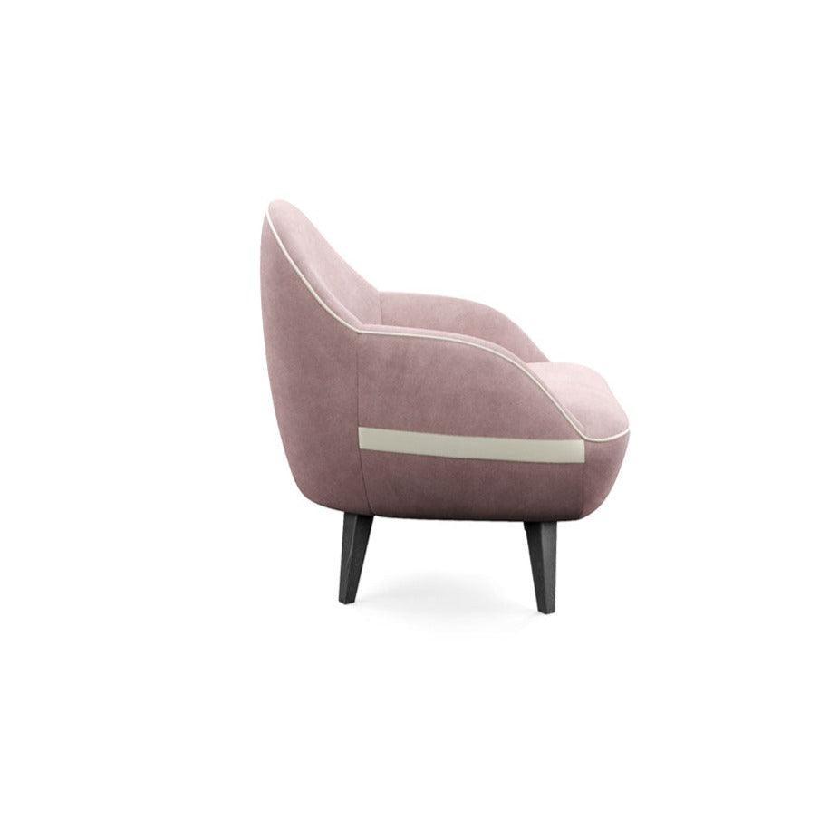 Fotel SOFT&PLUMP pudrowy róż Liu Jo Living Eye on Design