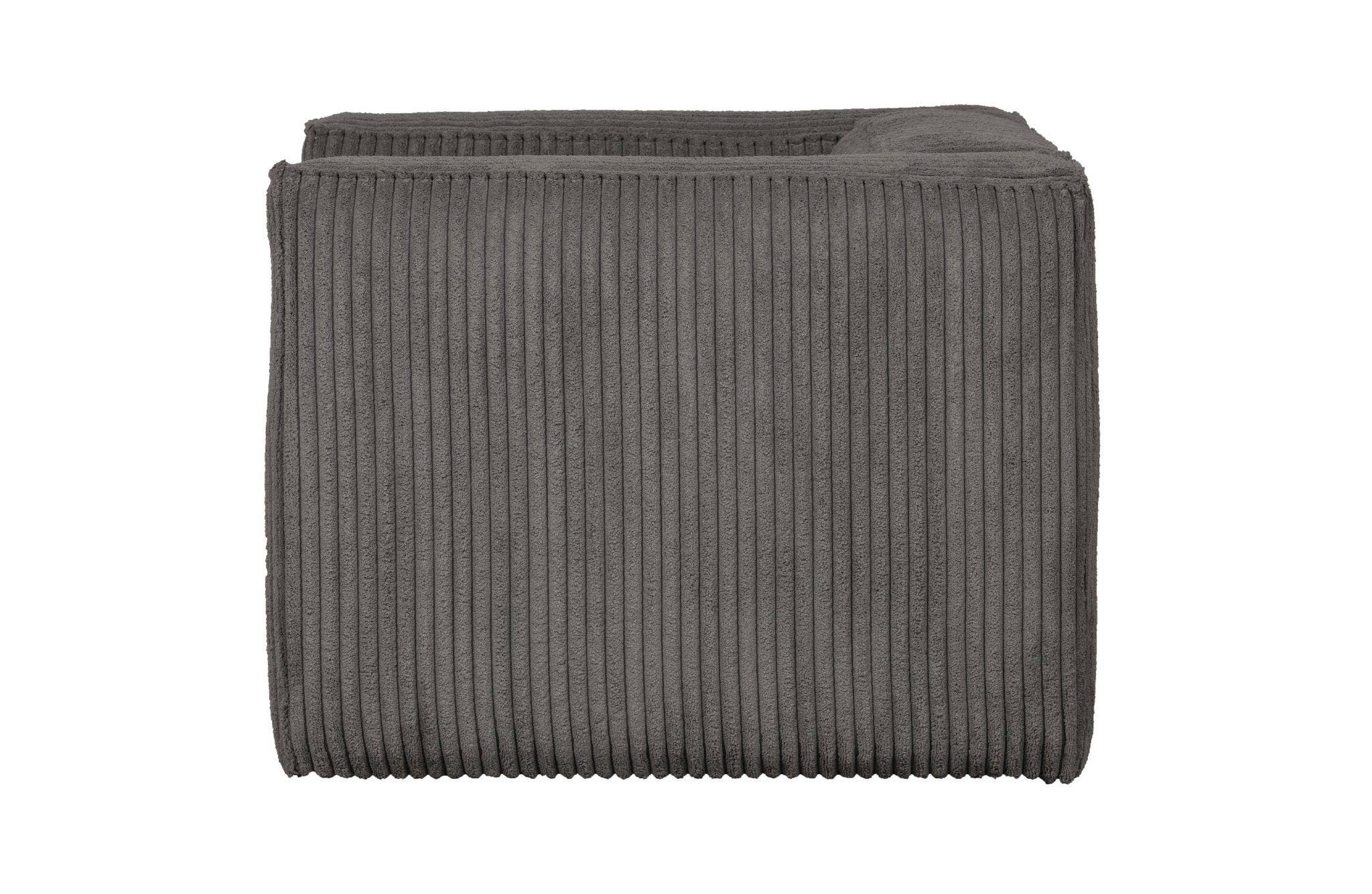 Fotel sztruksowy BEAN RIB ciemnoszary Woood Exclusive Eye on Design