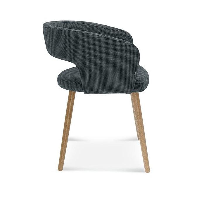 Fotel tapicerowany CUBE B-1523 drewno bukowe Fameg Eye on Design