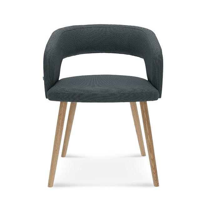 Fotel tapicerowany CUBE B-1523 drewno bukowe Fameg Eye on Design