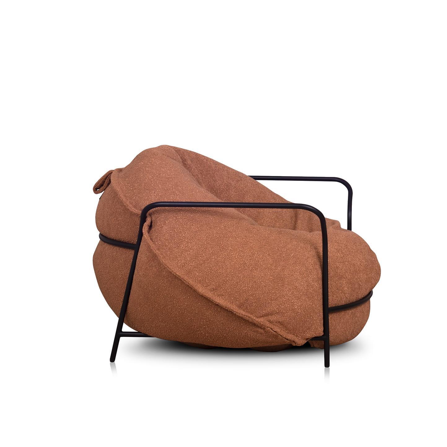 Fotel UNI miedziany boucle Nobonobo Eye on Design