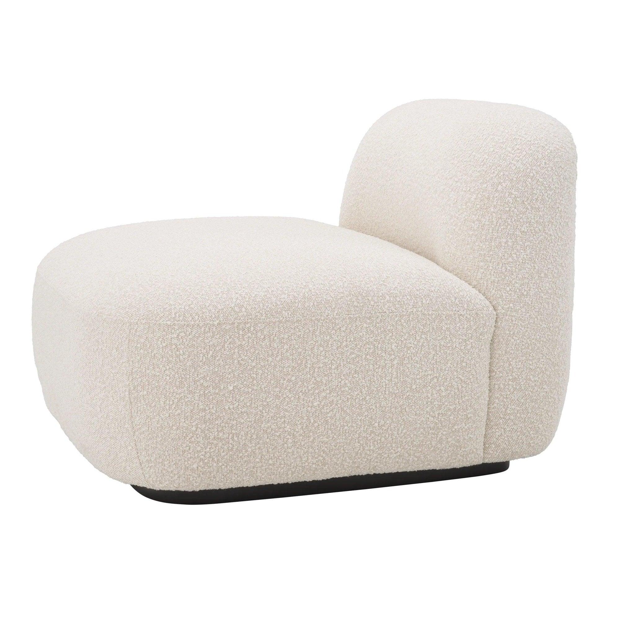 Fotel w tkaninie boucle BJÖRN kremowy Eichholtz Eye on Design