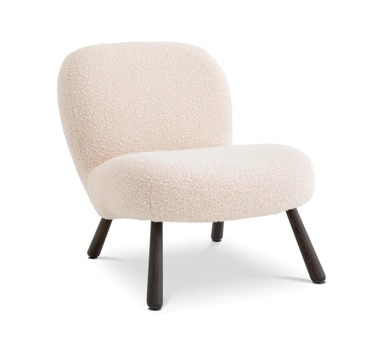 Fotel w tkaninie boucle BLUSH kremowy Eichholtz Eye on Design