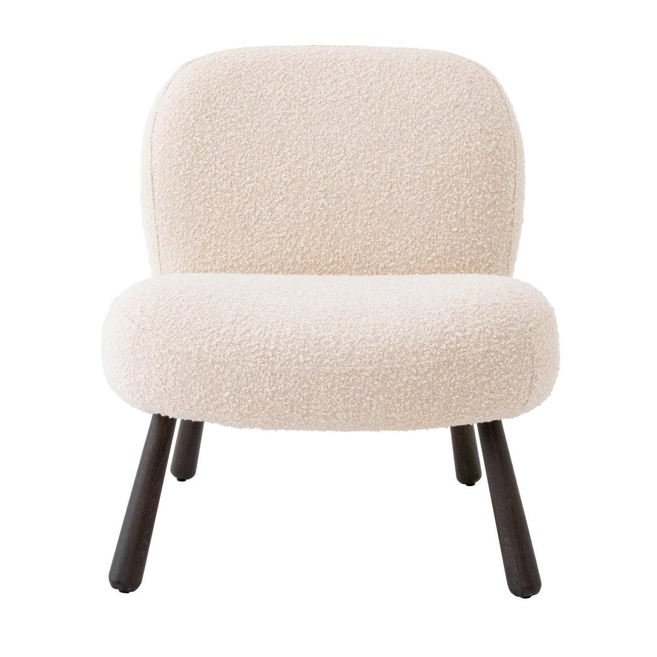Fotel w tkaninie boucle BLUSH kremowy Eichholtz Eye on Design