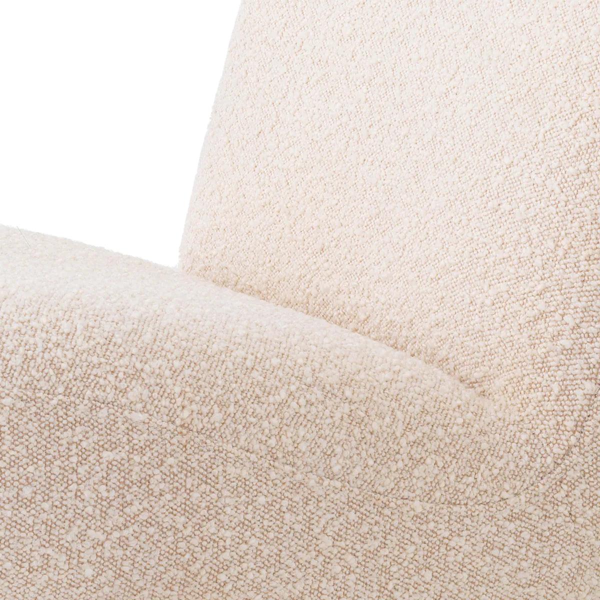 Fotel w tkaninie boucle BLUSH kremowy Eichholtz Eye on Design