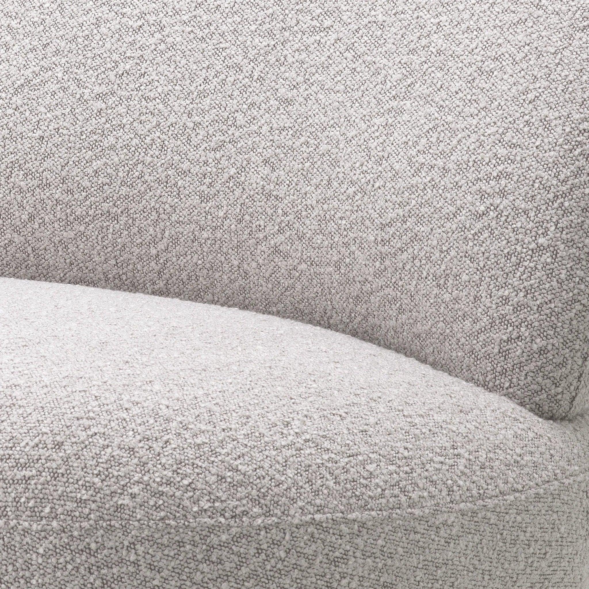 Fotel w tkaninie boucle CLÉMENT szary Eichholtz Eye on Design