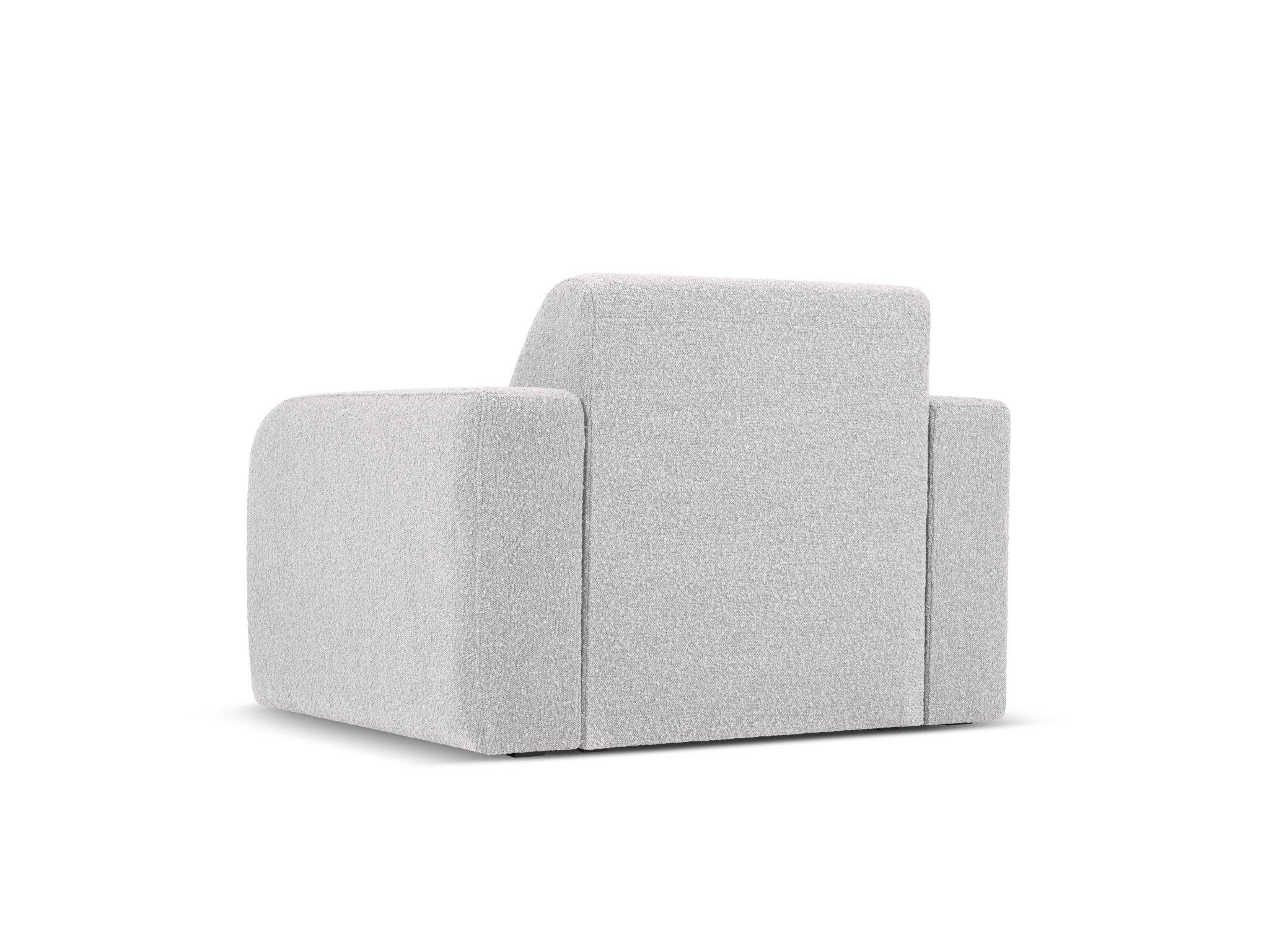 Fotel w tkaninie boucle LOLA jasnoszary Windsor & Co Eye on Design