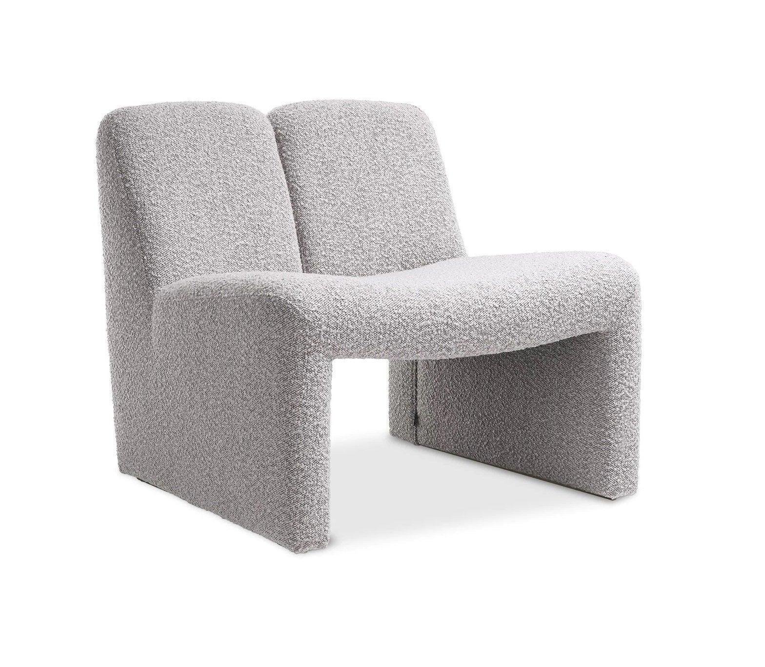 Fotel w tkaninie boucle MACINTOSH szary Eichholtz Eye on Design