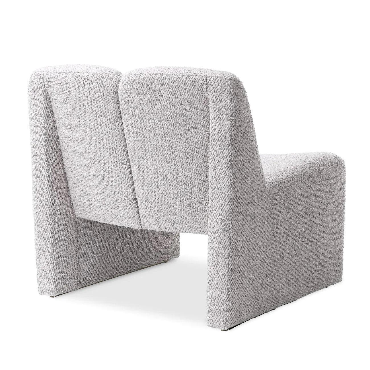 Fotel w tkaninie boucle MACINTOSH szary Eichholtz Eye on Design