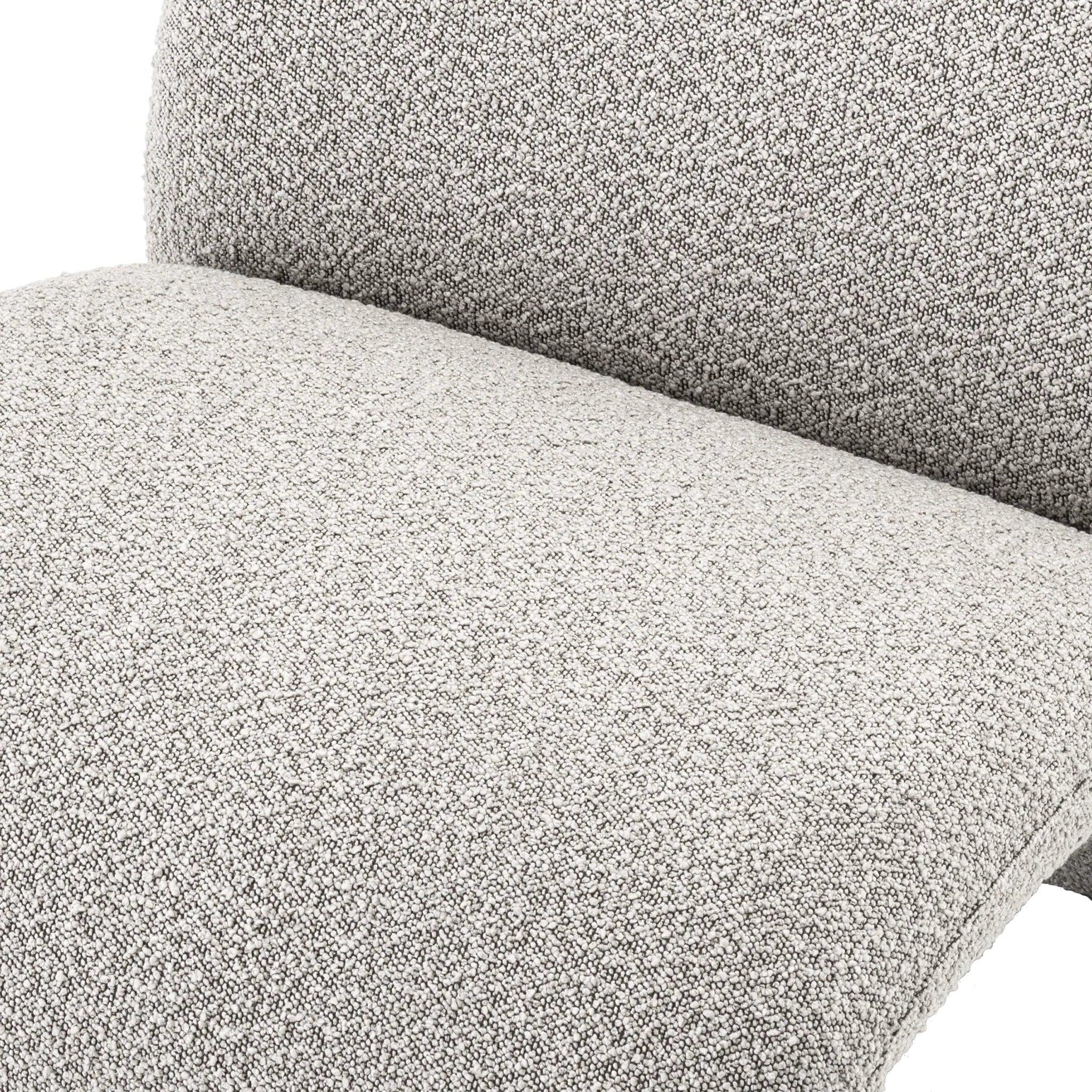 Fotel w tkaninie boucle VIGNOLA szary Eichholtz Eye on Design