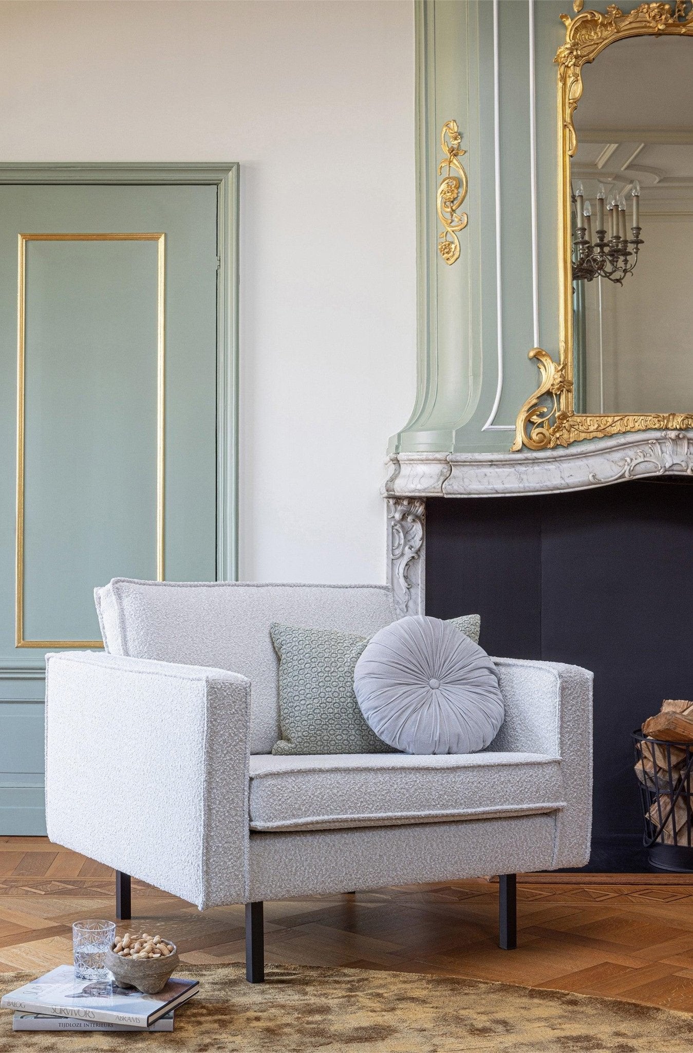 Fotel welurowy RODEO brązowy Be Pure Eye on Design
