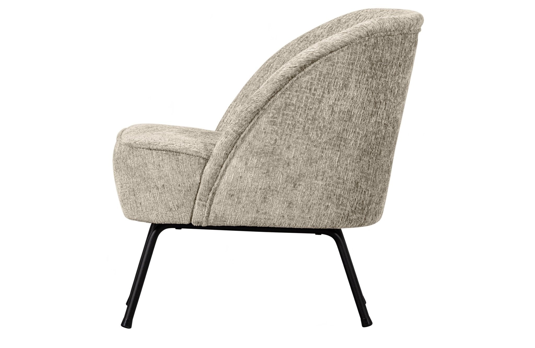 Fotel welurowy VOGUE STRUCTURE WHEATFIELD beżowy Be Pure Eye on Design