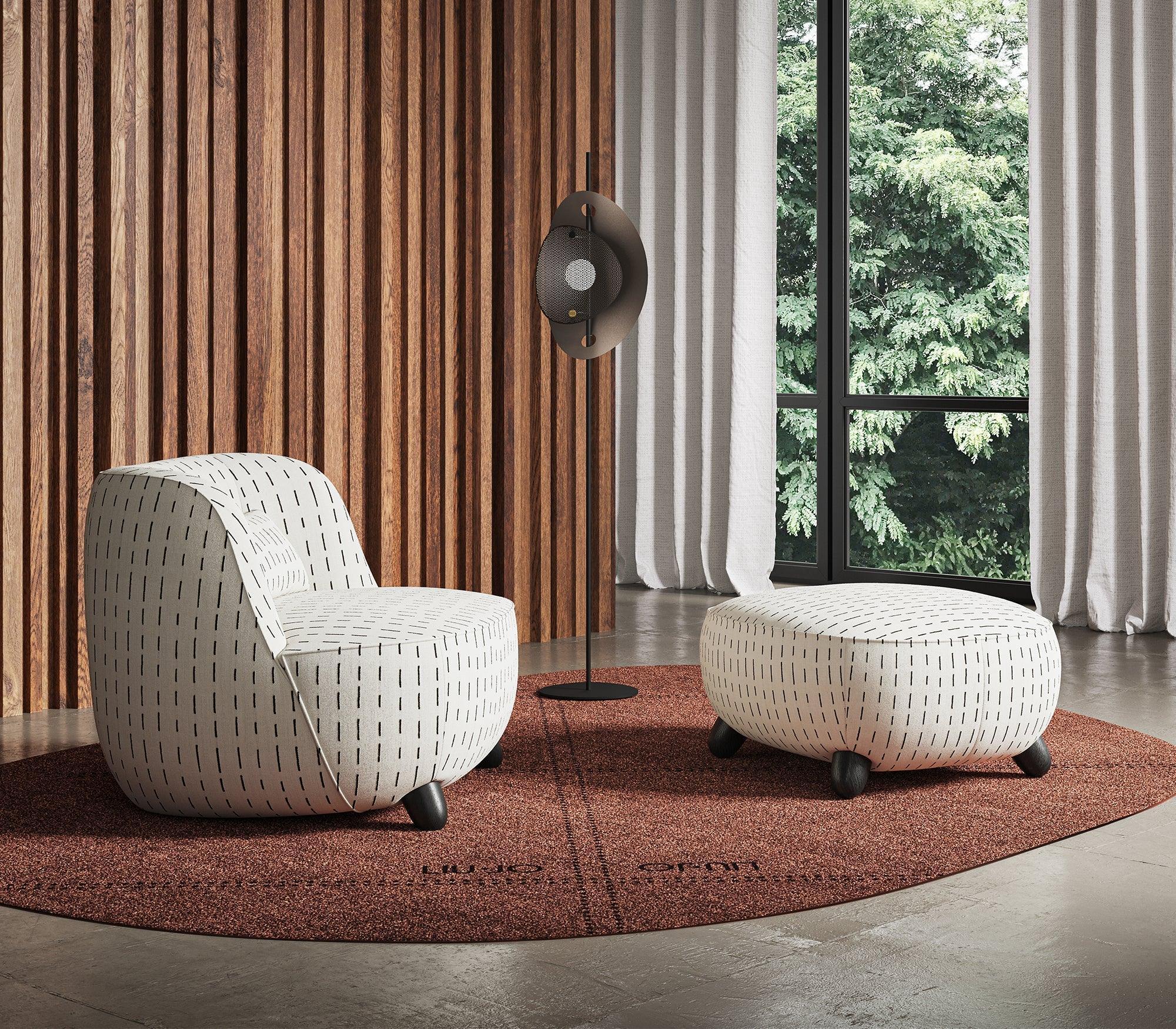 Fotel wysoki GRADISCA czerwony Liu Jo Living Eye on Design