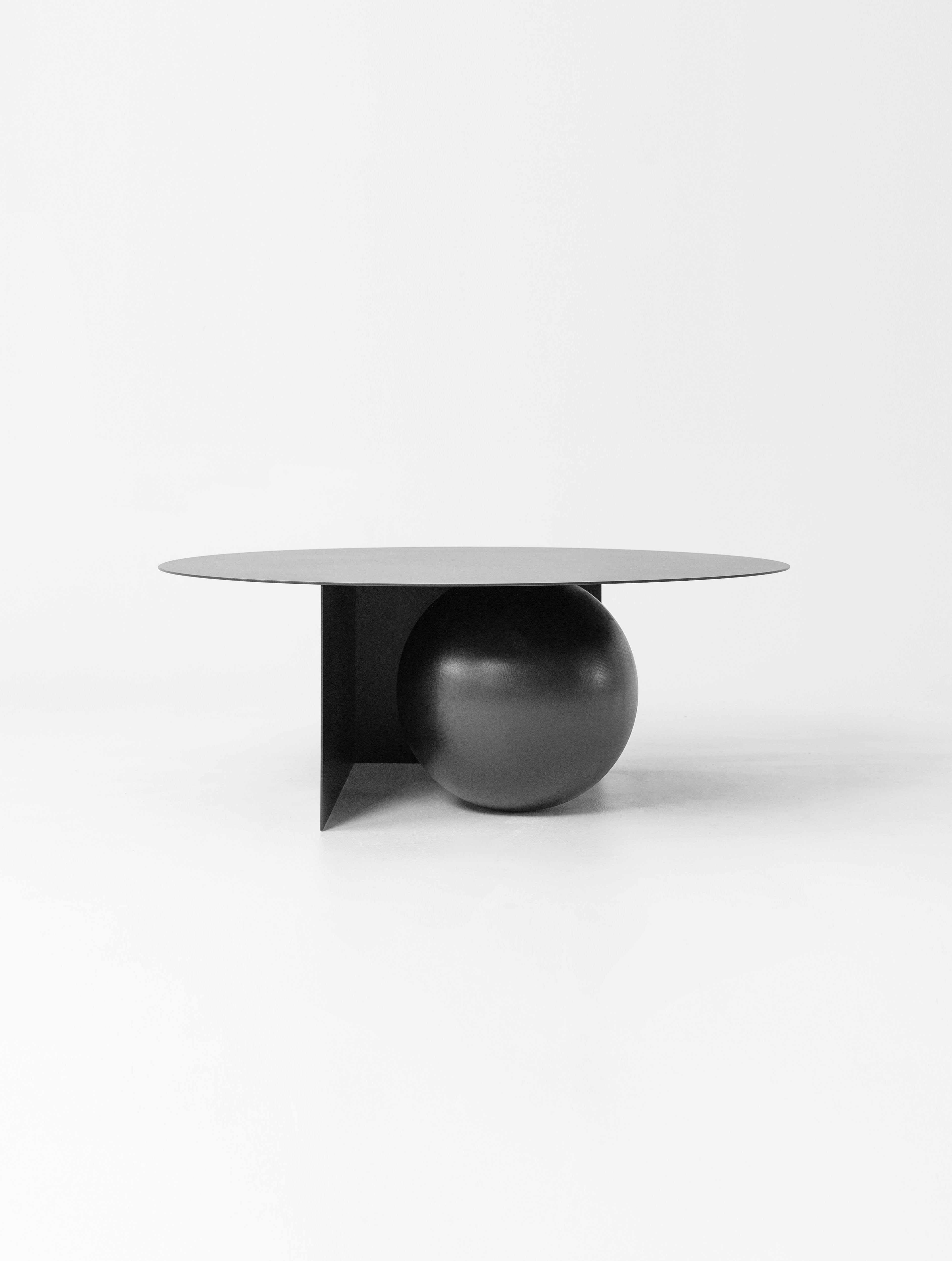 FUKU Coffee Table in Steel and Wood