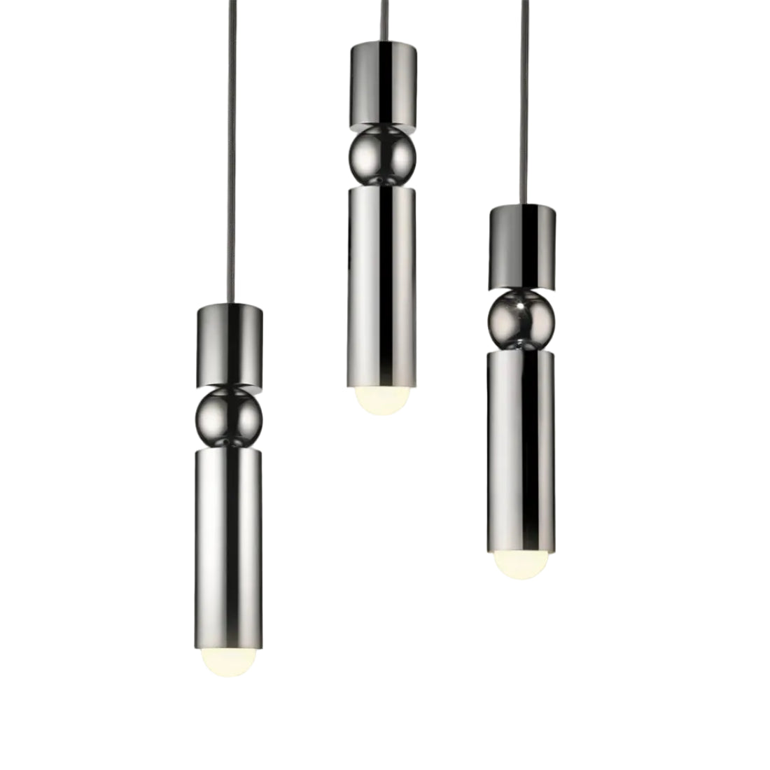 Fulcrum 3-Point Chrome Pendant Light