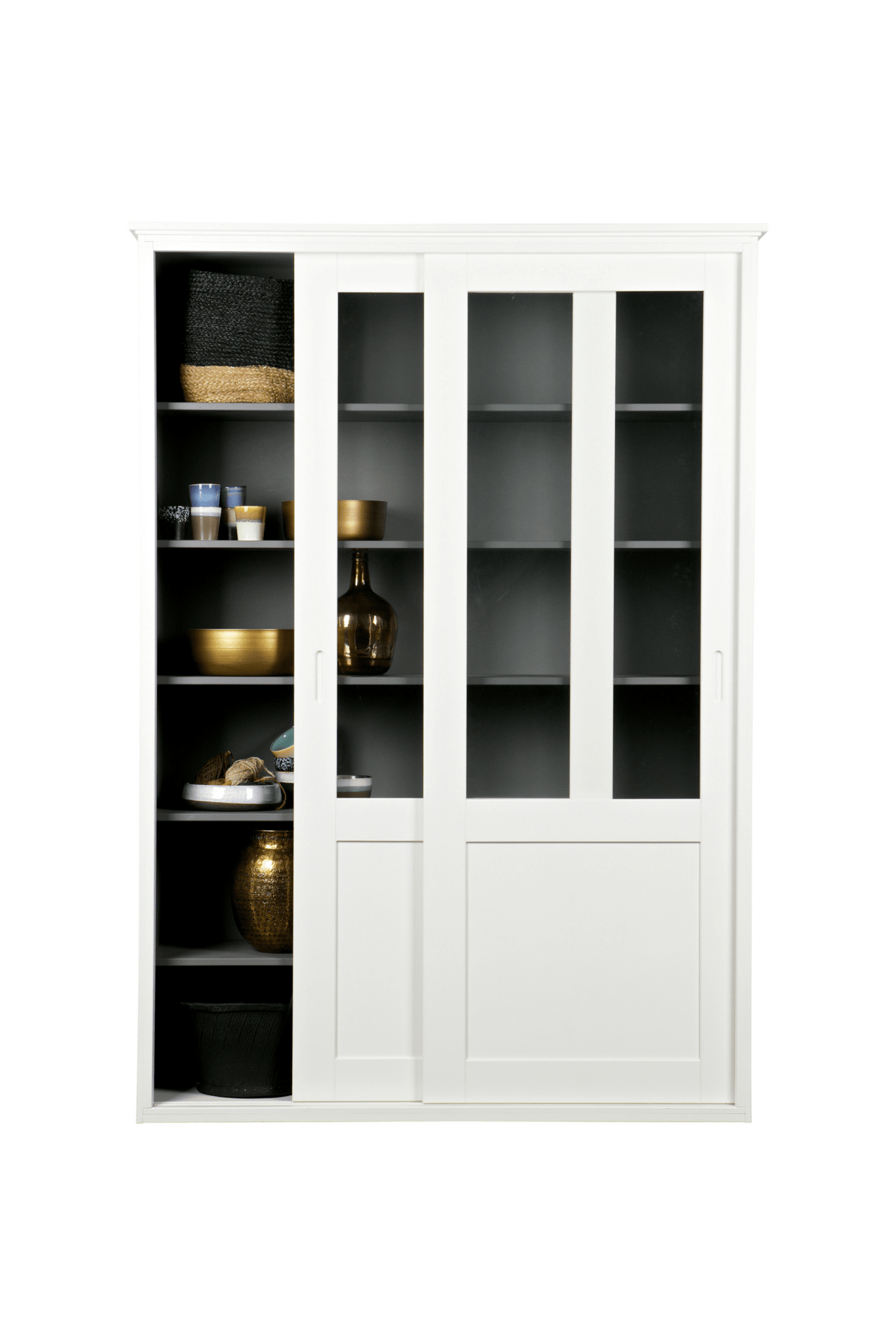 Gablota VINCE białe drewno Woood Eye on Design
