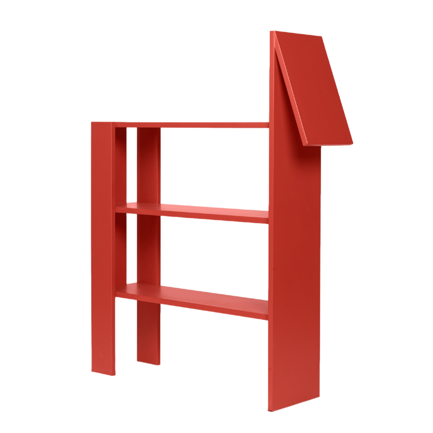 Bücherregal Pferd rot