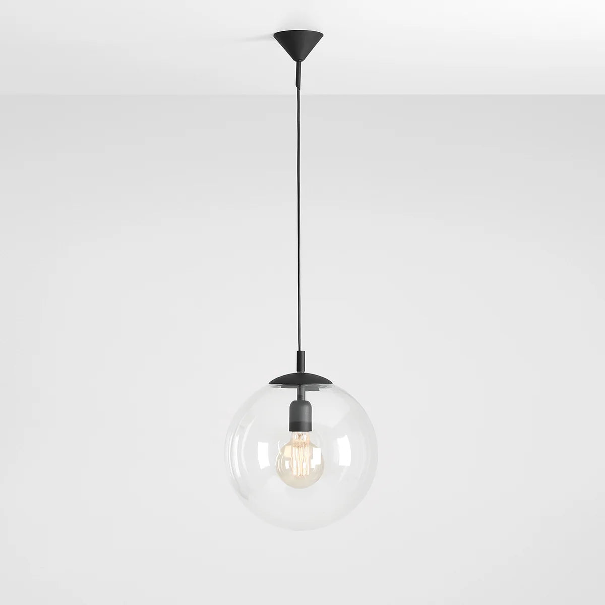 GLOBE schwarze Pendelleuchte