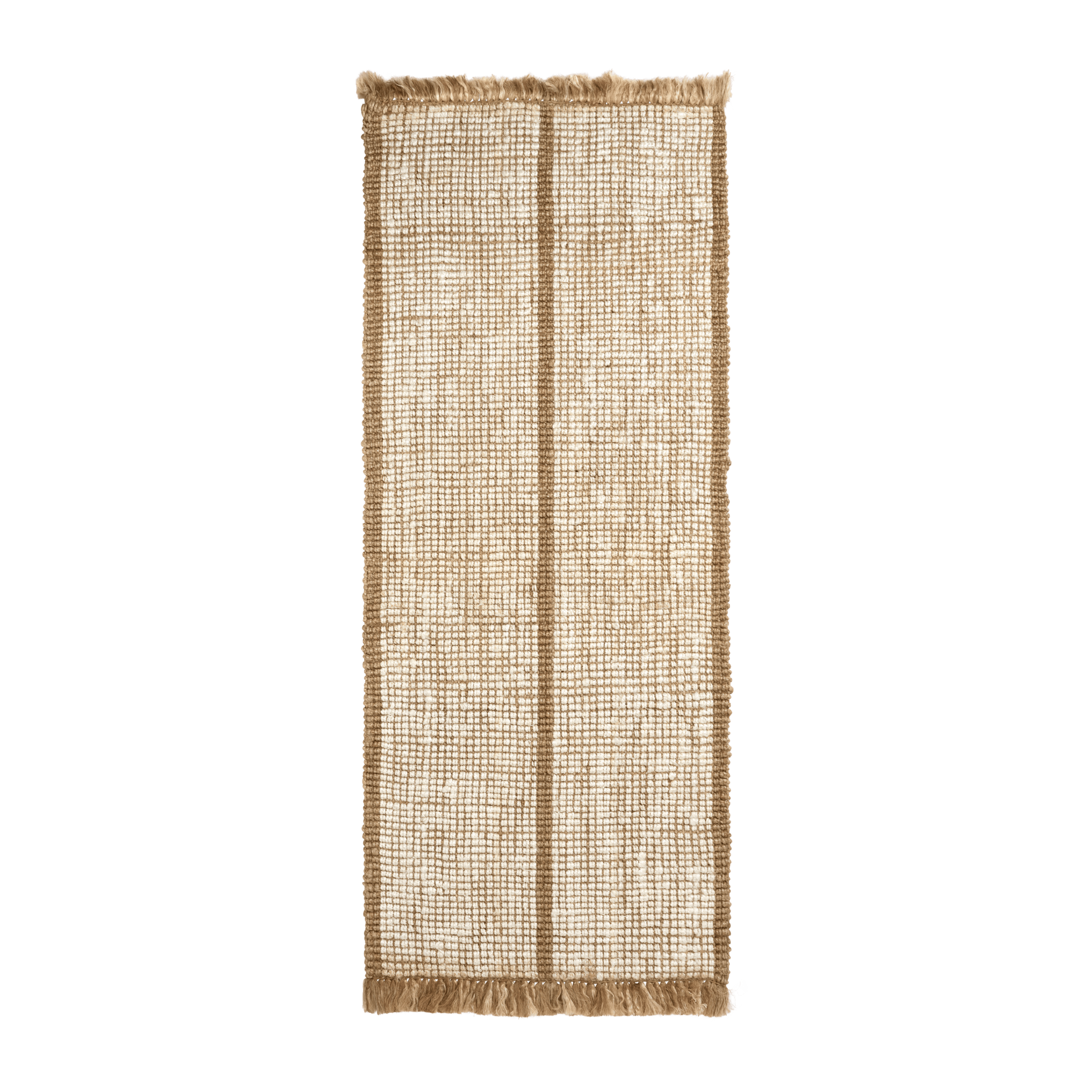 Chodnik ATHENS STRIPES kremfarben mit Braun