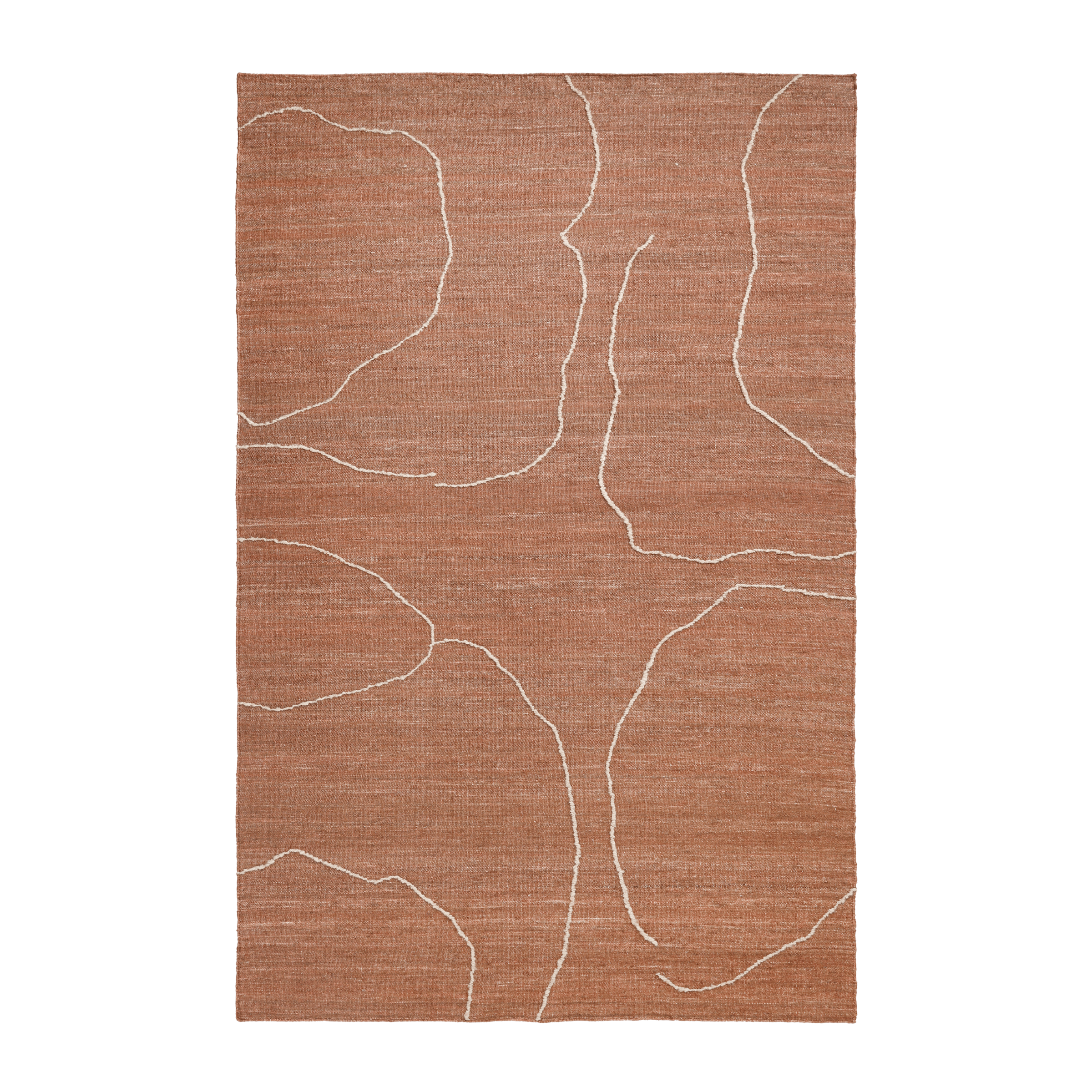 Teppich GESSO ziegelrot