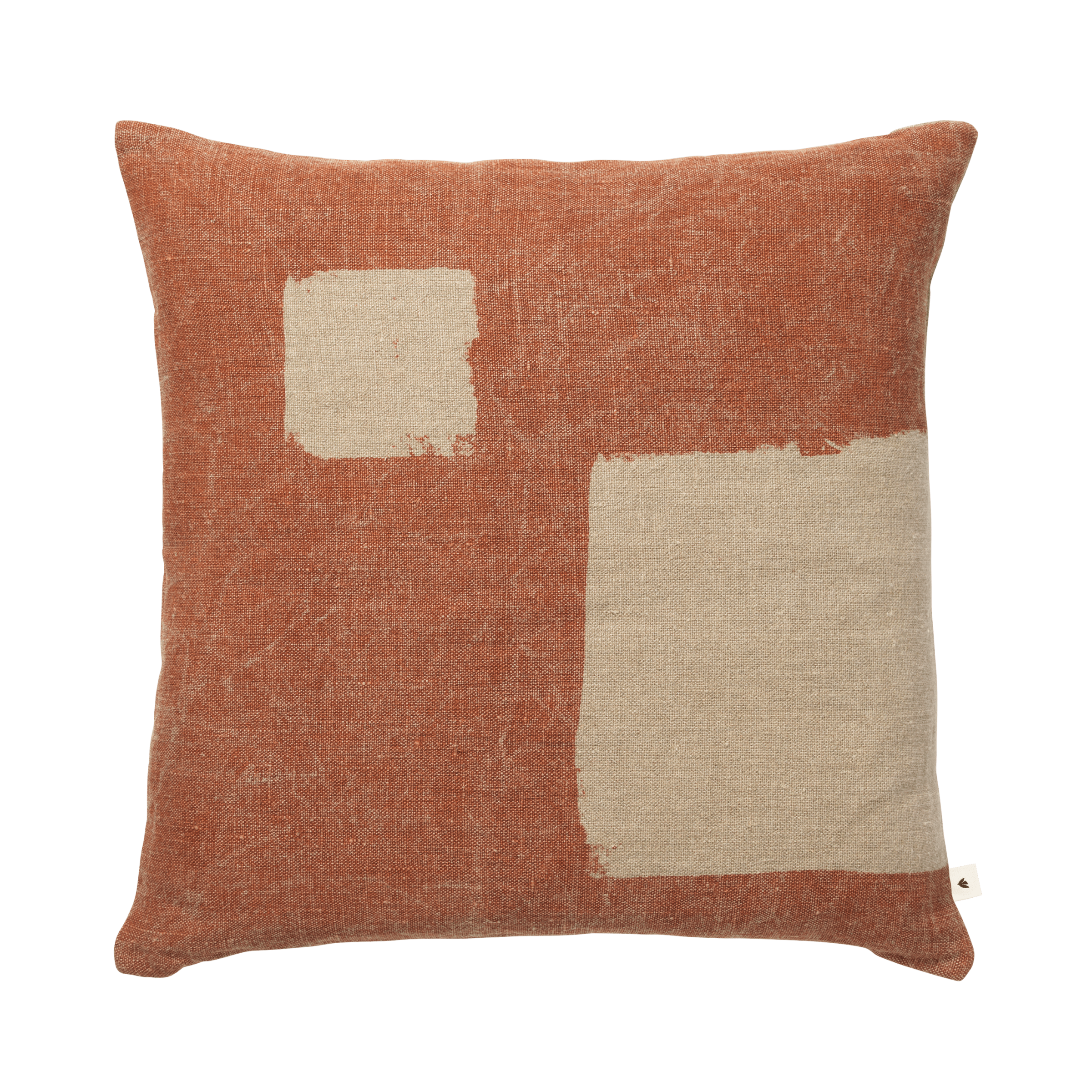 Dekokissen OLEO rostrot mit Beige