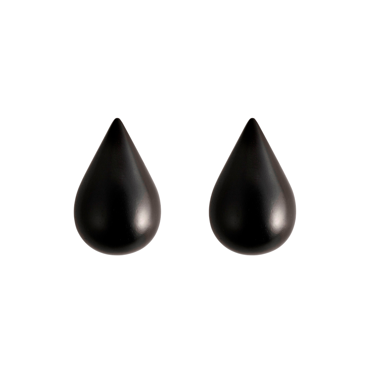 DROPIT coat rack set black oak wood