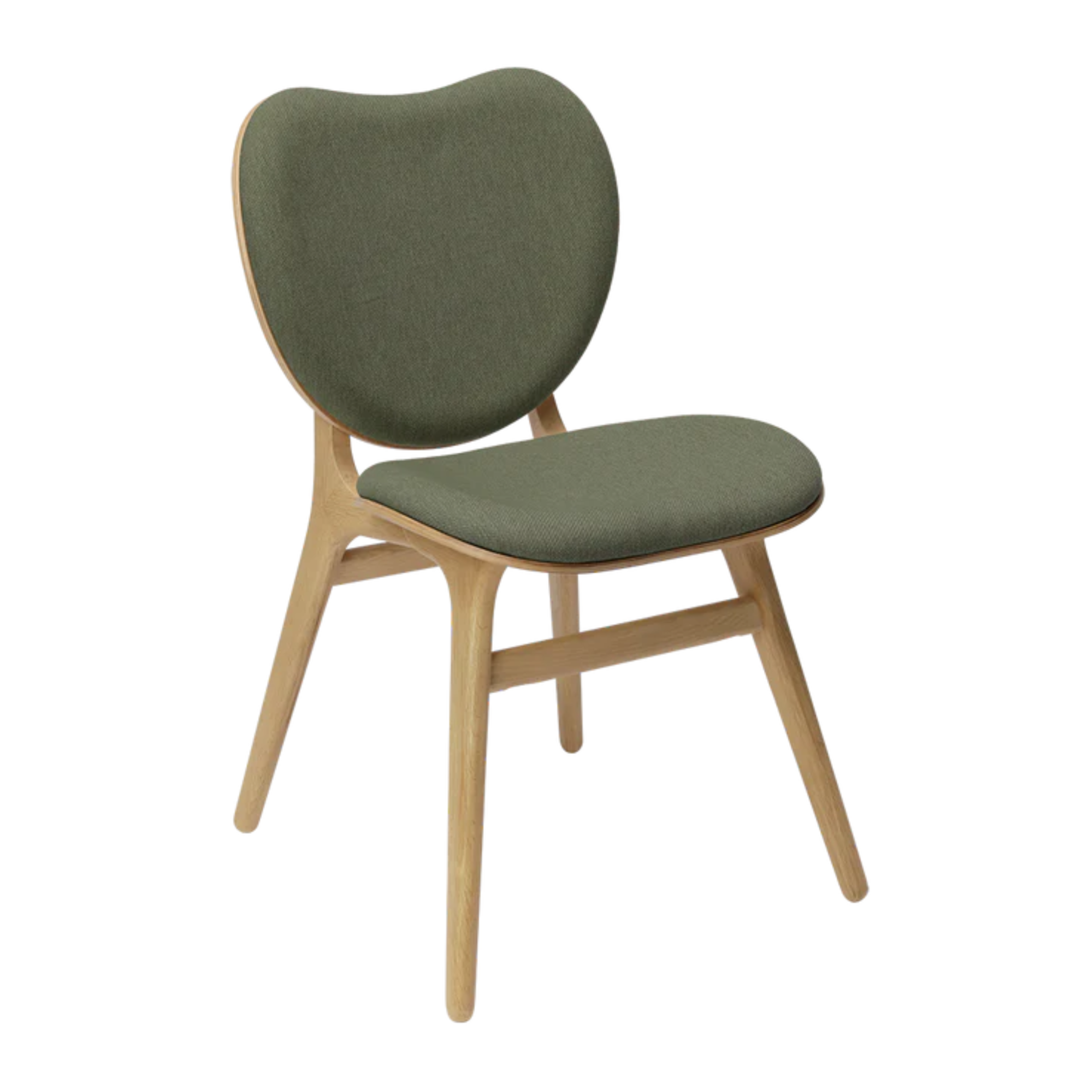 CONVERSATION chair green with oak base