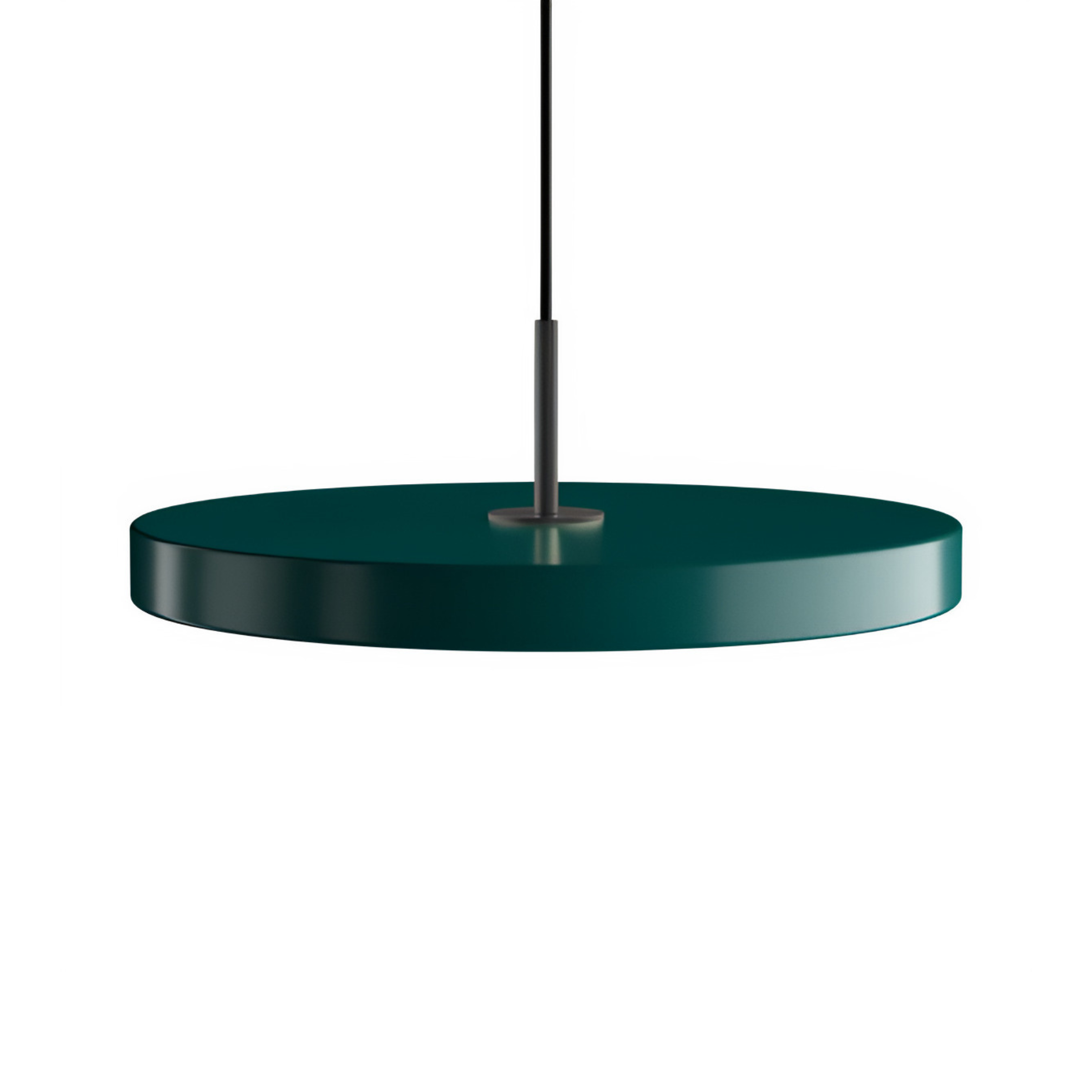 Asteria Plus Pendant Lamp in Dark Green with Black Insert